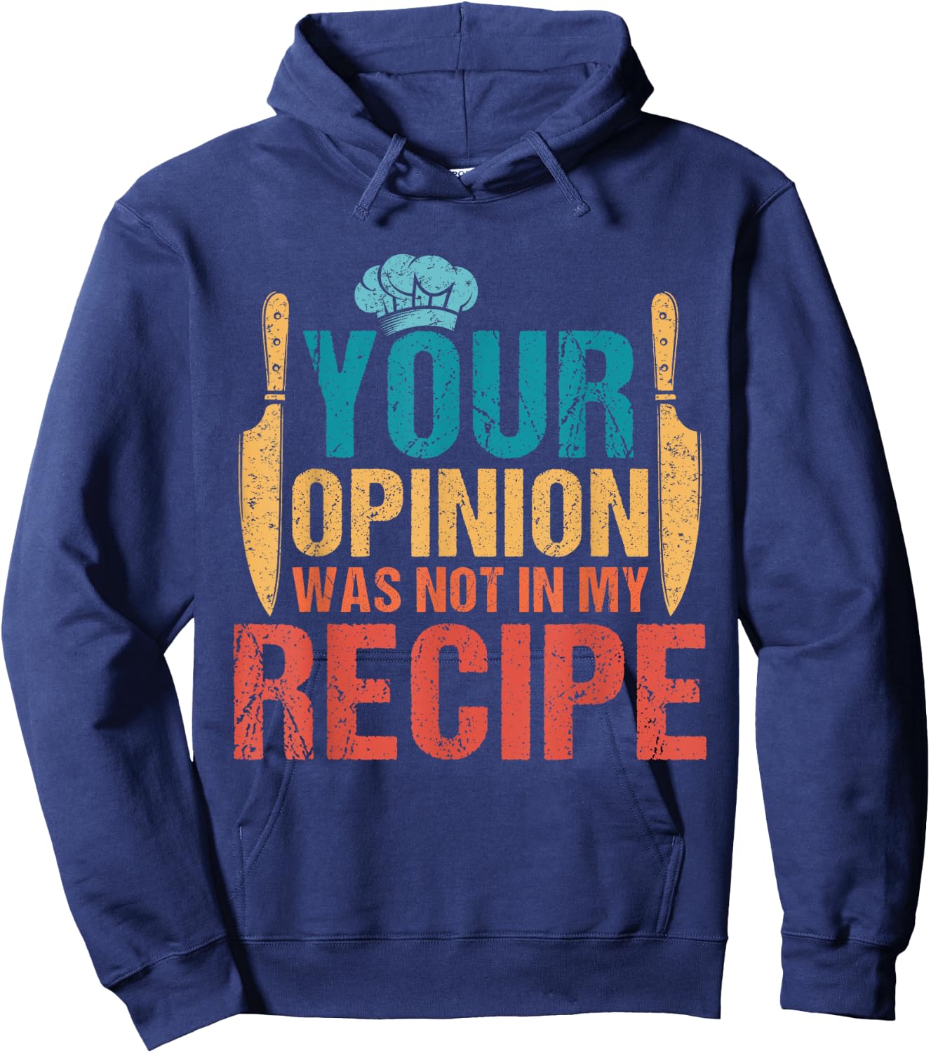Funny Chef Culinary Cook Lover Recipe Design Women Hoodie - Hoodie | Navy