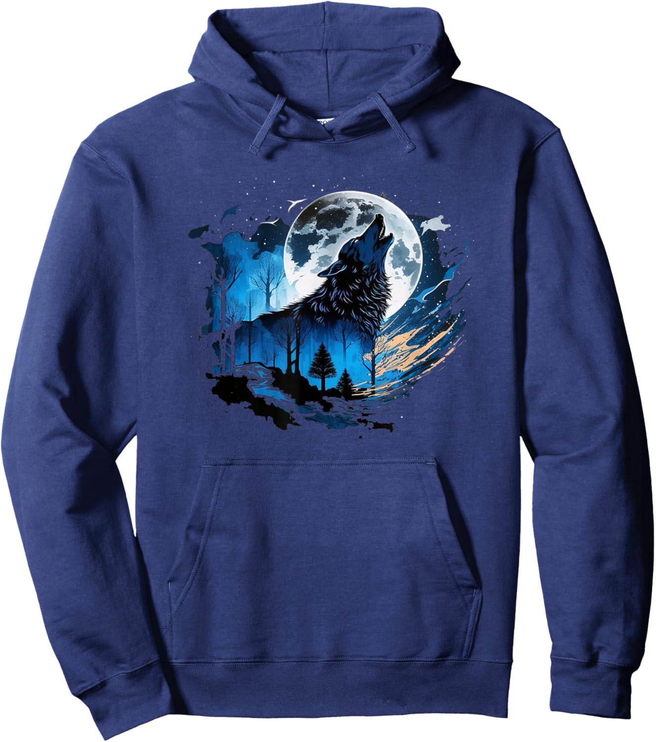 Wolf And Wolves Men Women Kids Hoodie - Hoodie | Navy