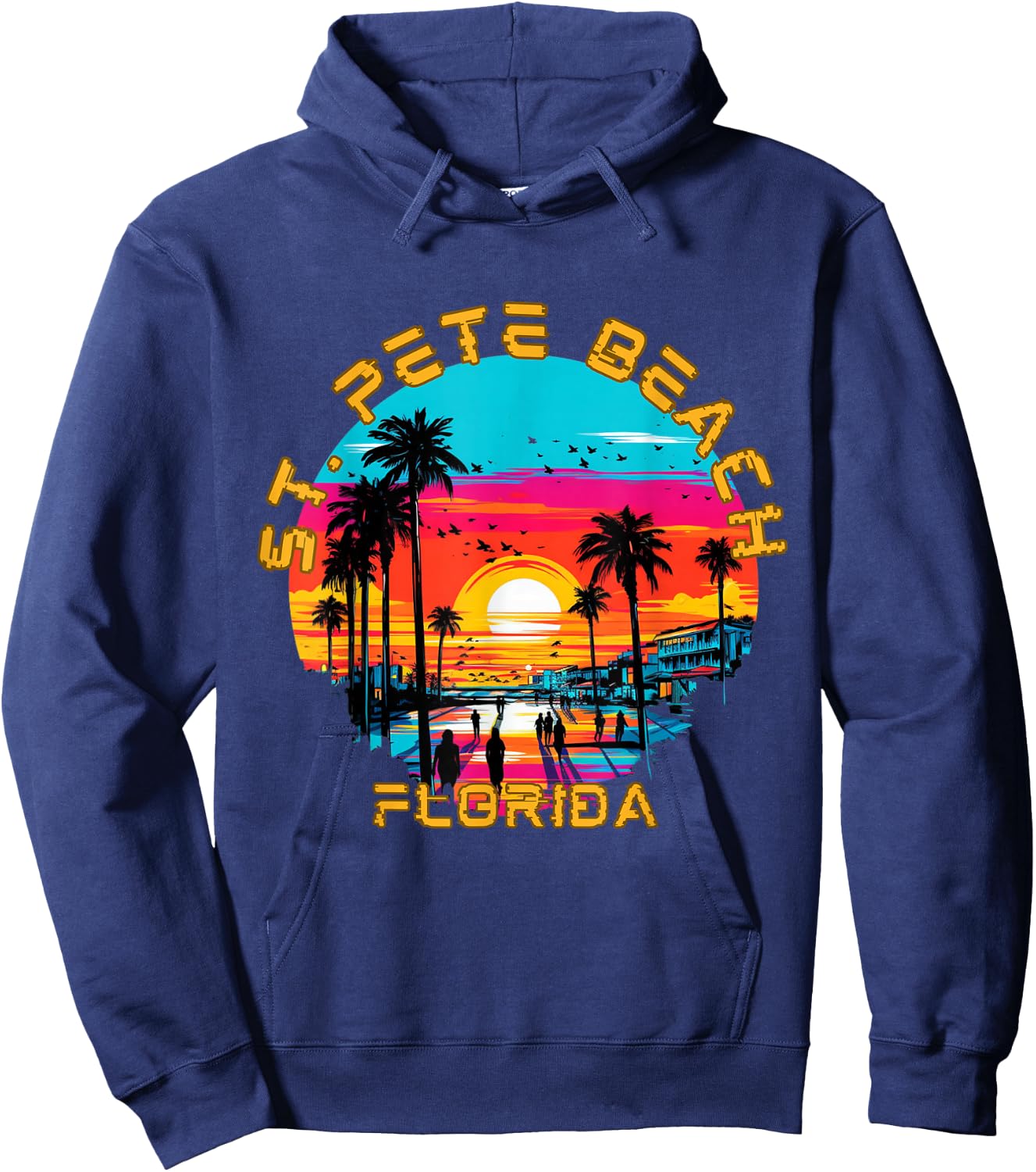 St. Pete Beach Florida Hoodie - Hoodie | Navy