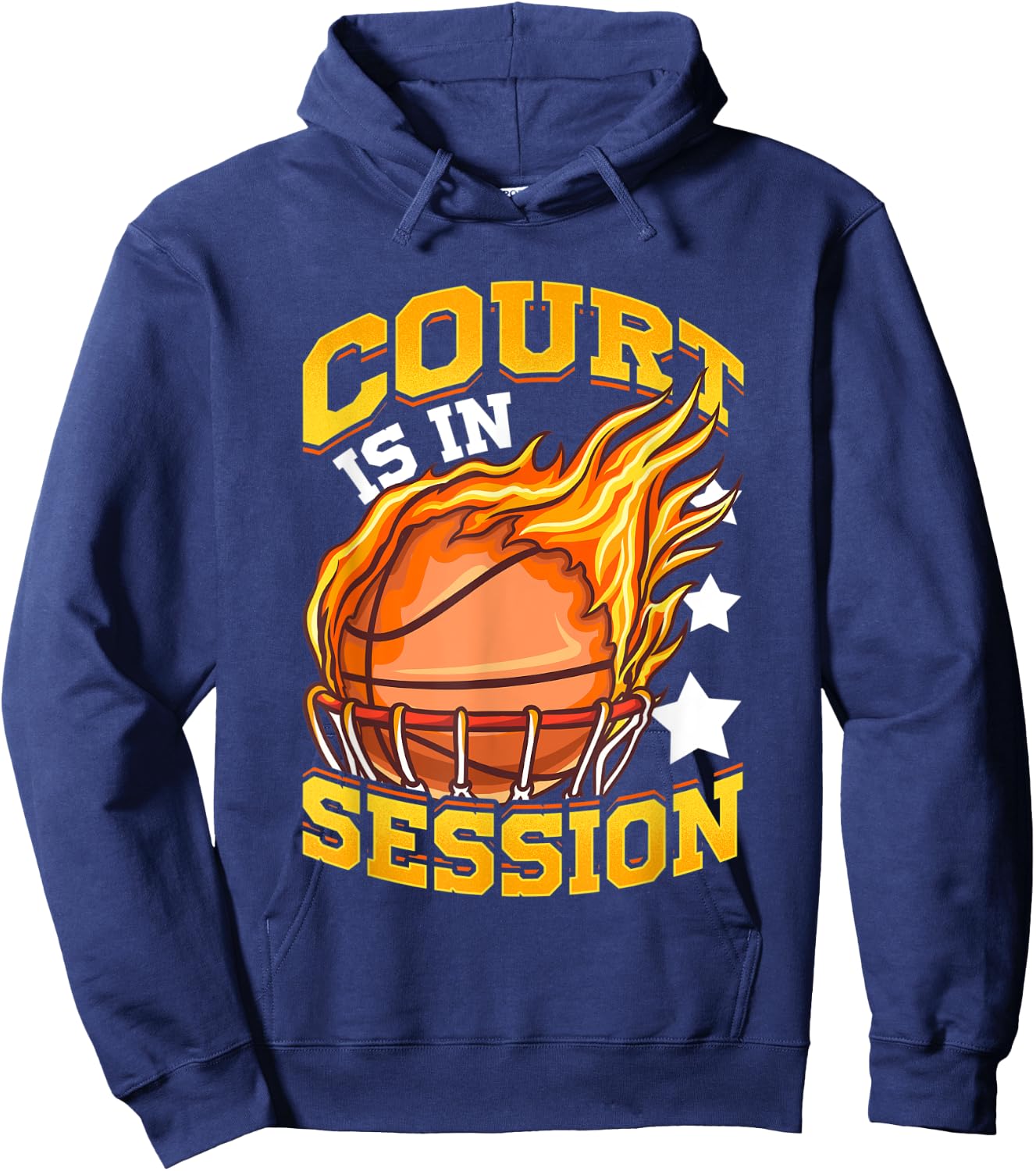Funny Basketball Player Court Is In Session Slam Dunk Gamer Hoodie - Hoodie | Navy