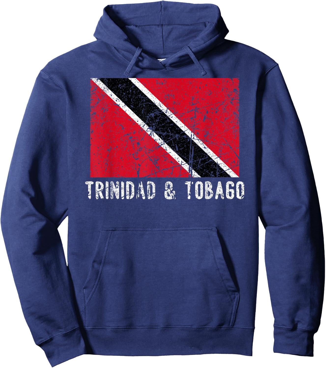 Trinidad And Tobago Distressed Caribbean Men Women Kids Hoodie - Hoodie | Navy