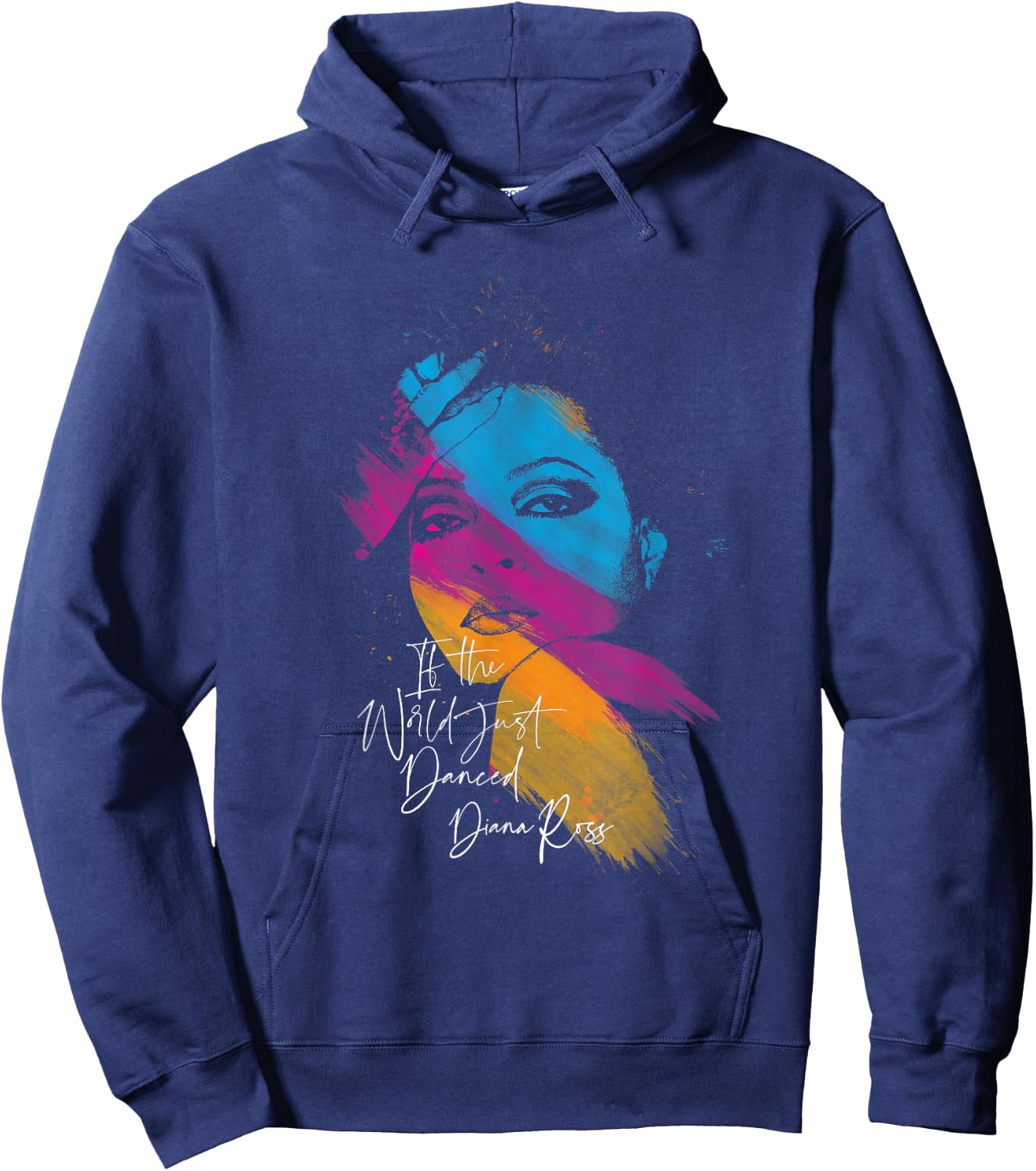 Diana Ross - Paint Strokes Hoodie - Hoodie | Navy