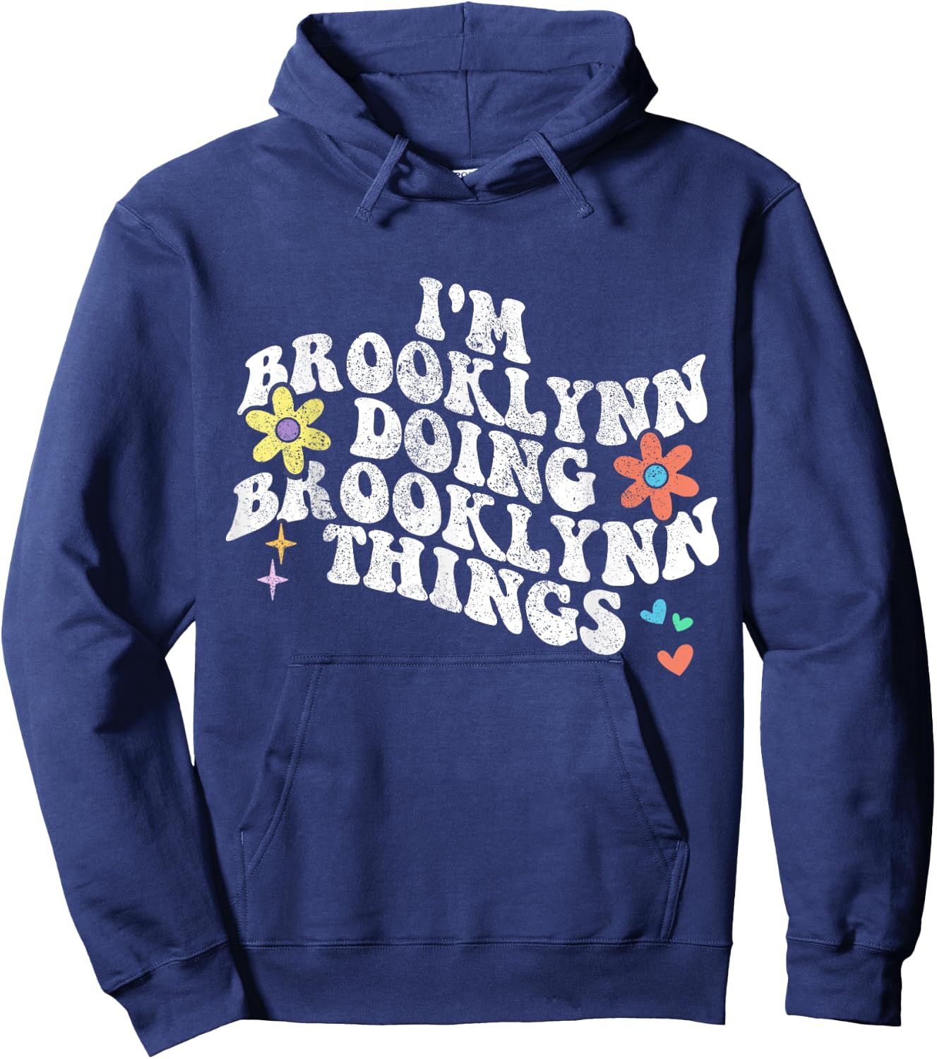 Retro Im BROOKLYNN Doing BROOKLYNN Things Funny Mother's Day Hoodie - Hoodie | Navy