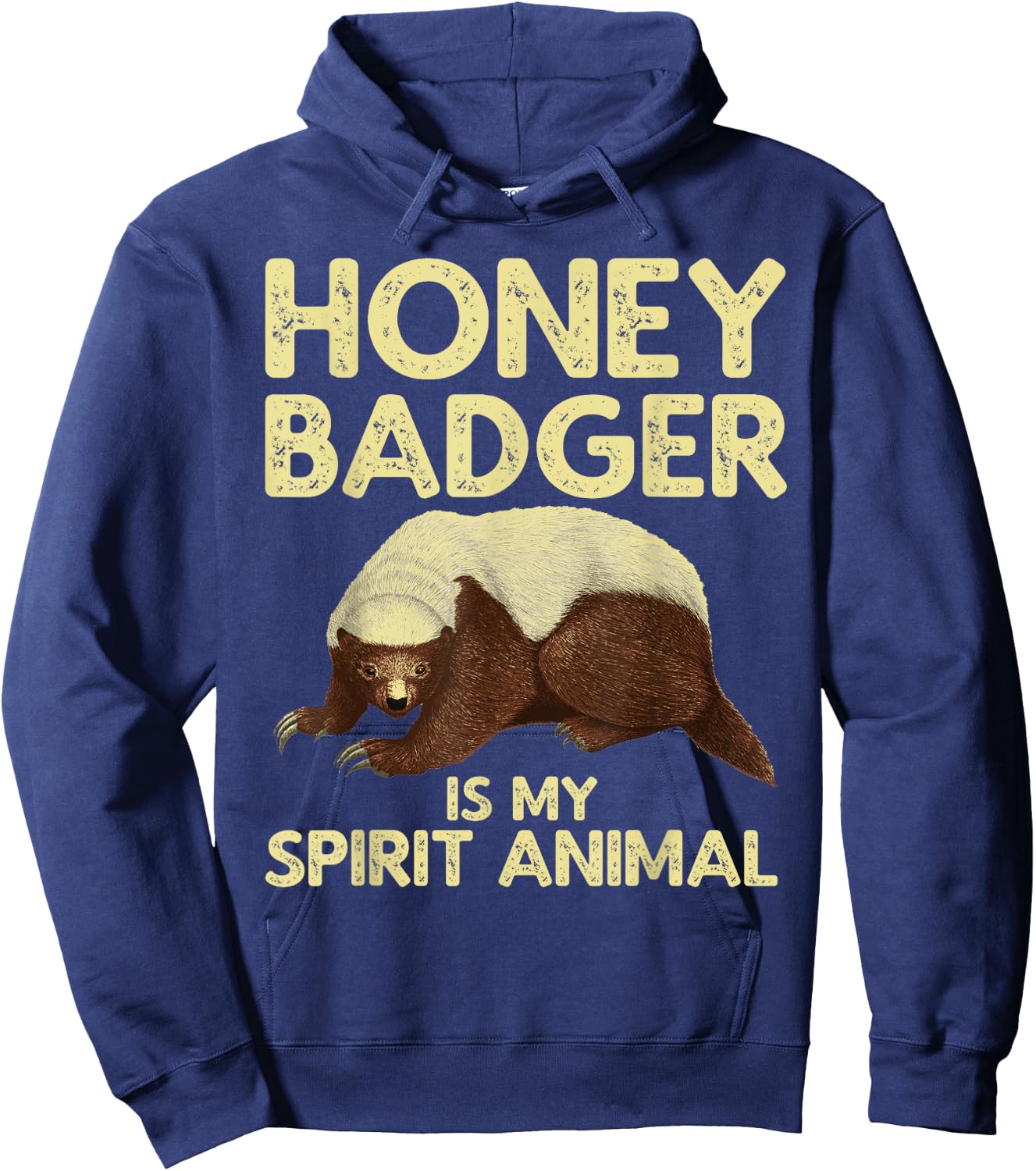 Cool Honey Badger Women Spirit Animal Lover Wildlife Hoodie - Hoodie | Navy