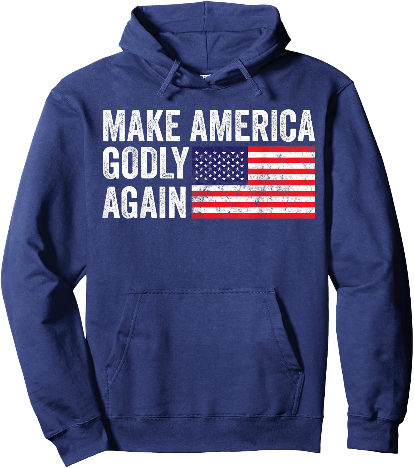 Christianity Make America Godly Again Hoodie - Hoodie | Navy