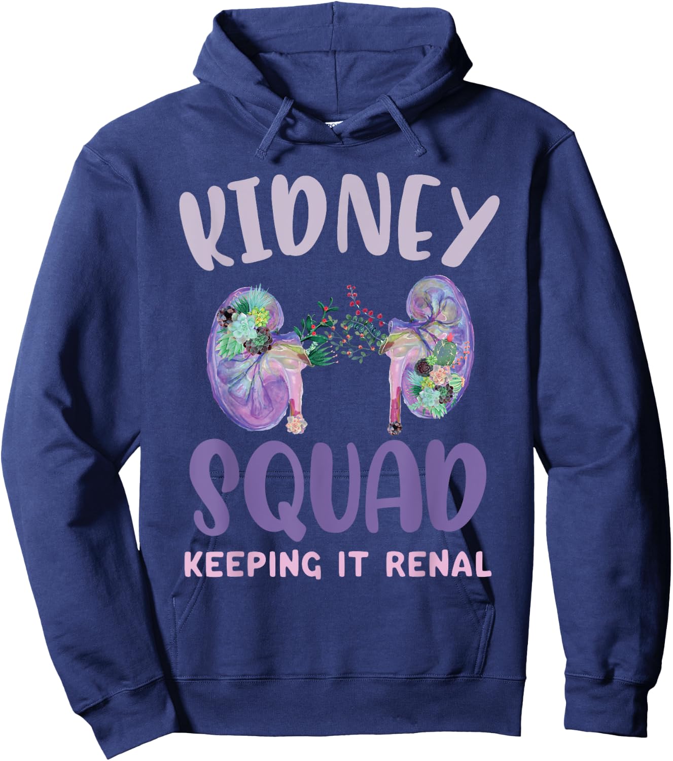 Kidney Squad Keeping It Renal Dialysis Technician Tech Nurse Hoodie - Hoodie | Navy