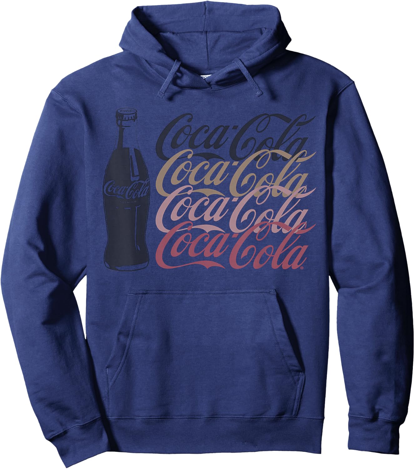 Coca Cola Logo Ombre Hoodie - Hoodie | Navy