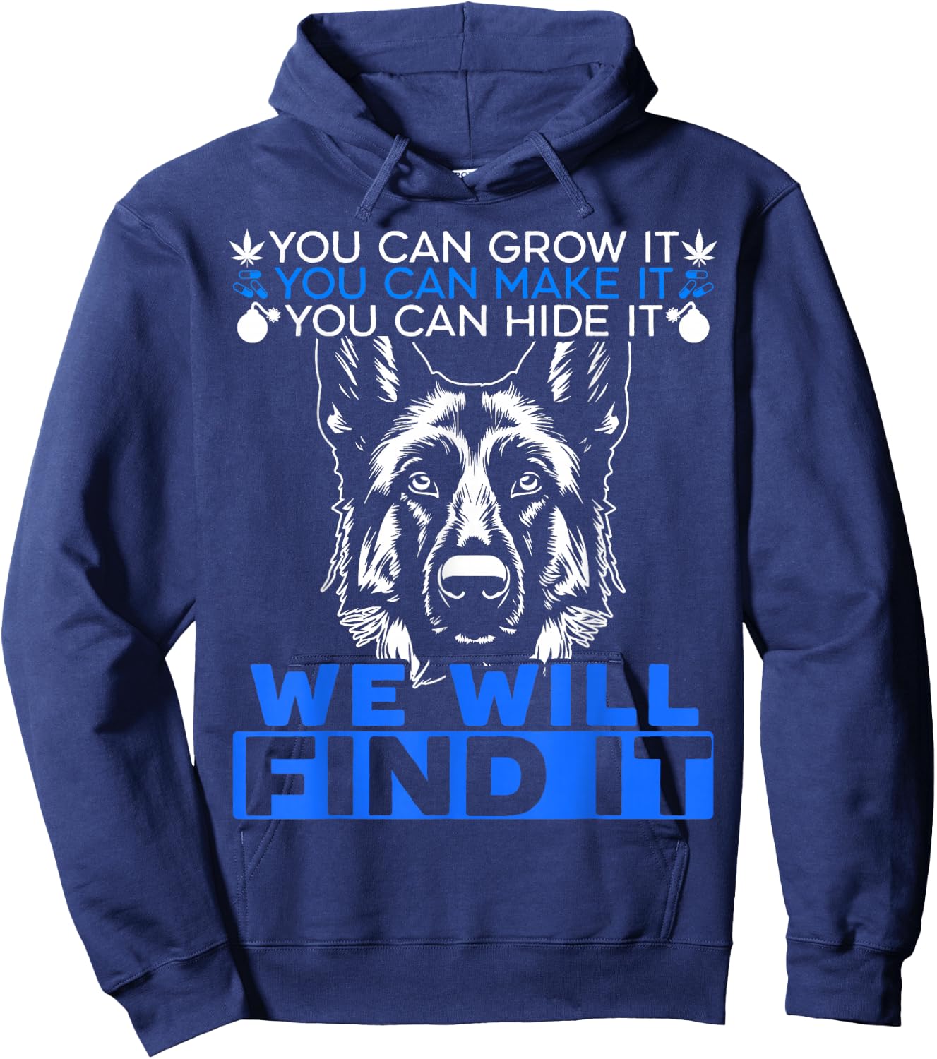 K9 Handler Police Dog Law Enforcement Police K9 Unit Hoodie - Hoodie | Navy