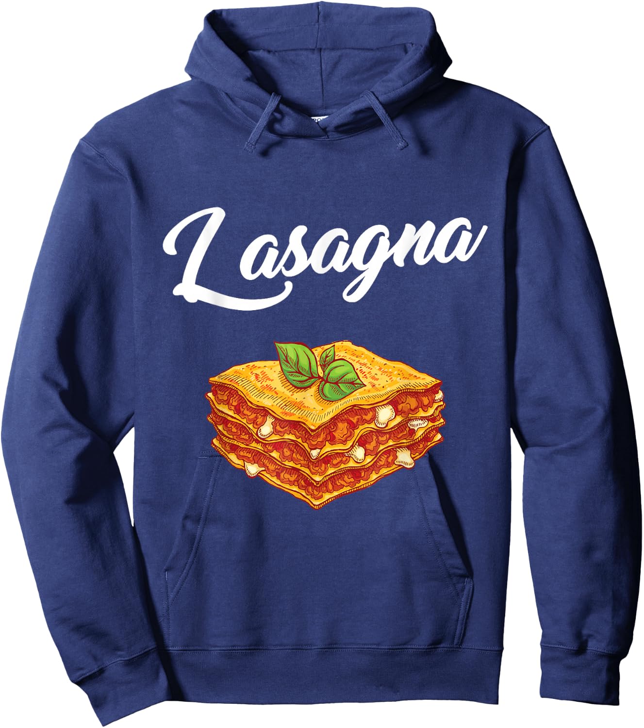 Lasagna Cheesy Meaty Lasagna Hoodie - Hoodie | Navy