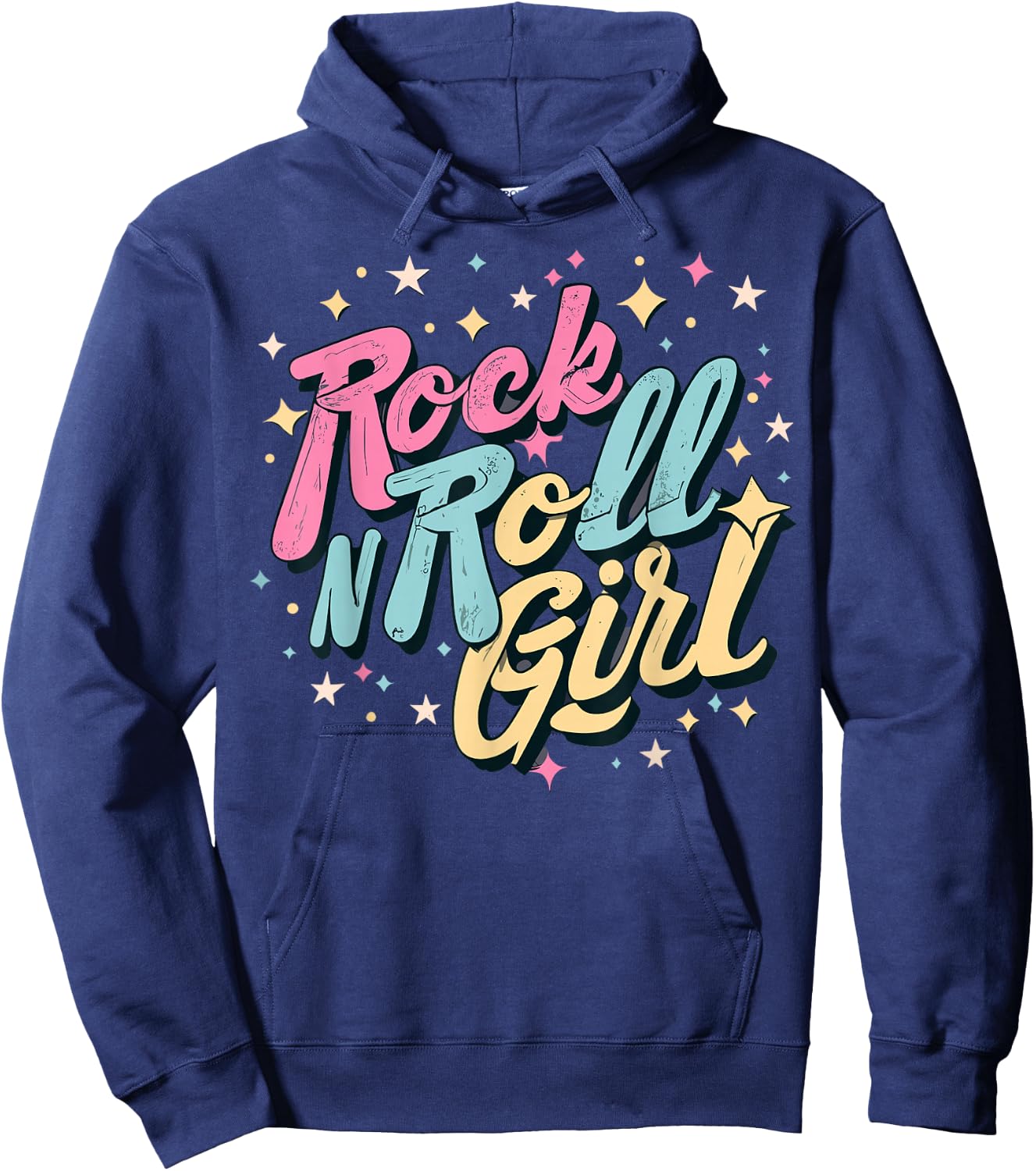 Rock N Roll Girl Purple Darla Hoodie - Hoodie | Navy