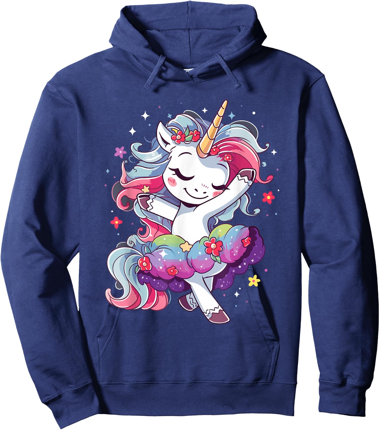 Ballet Dancer Unicorn Outfit Ballerina Dance For Girls Hoodie - Hoodie | Navy