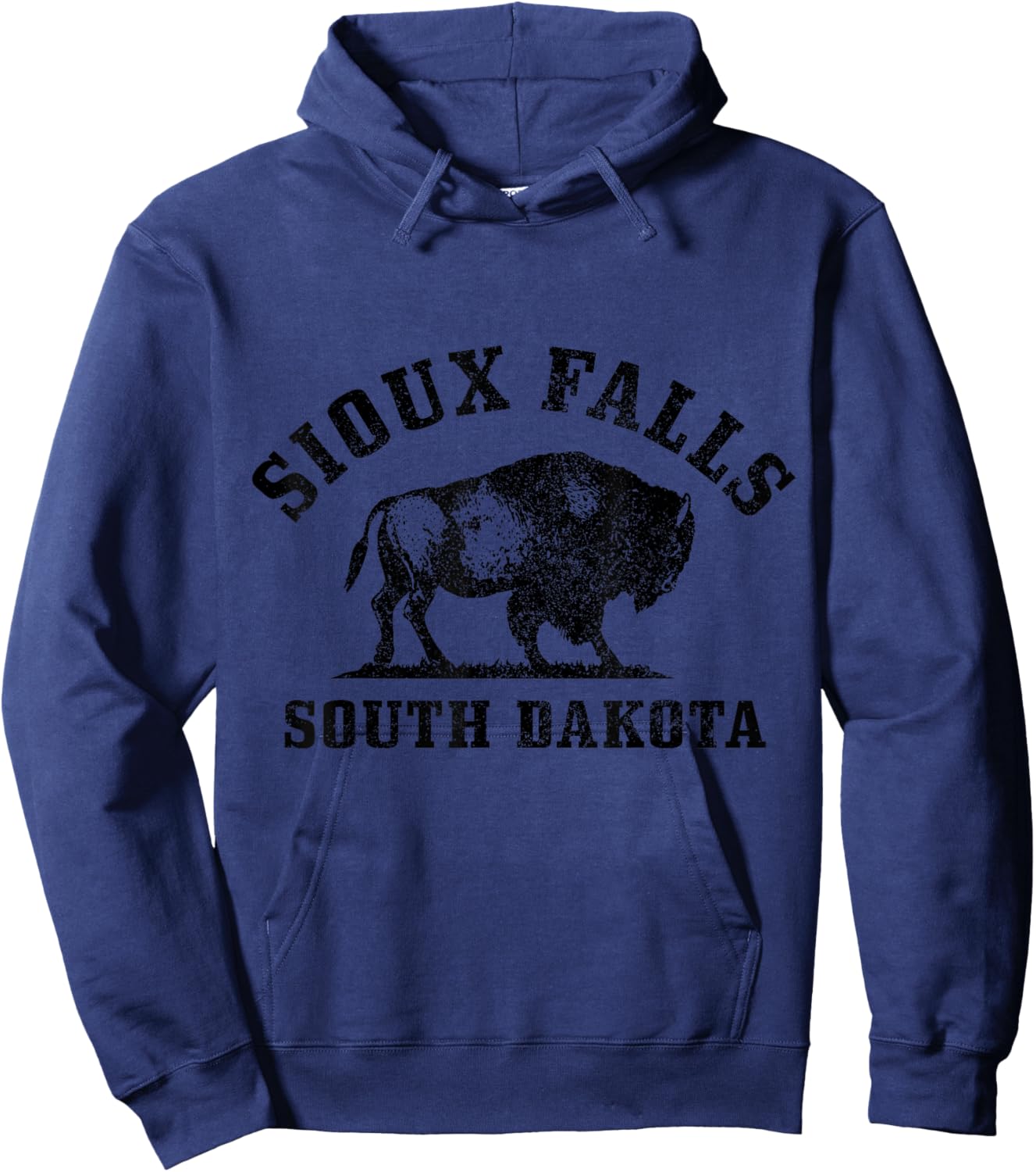 Sioux Falls, South Dakota, Bison Hoodie - Hoodie | Navy