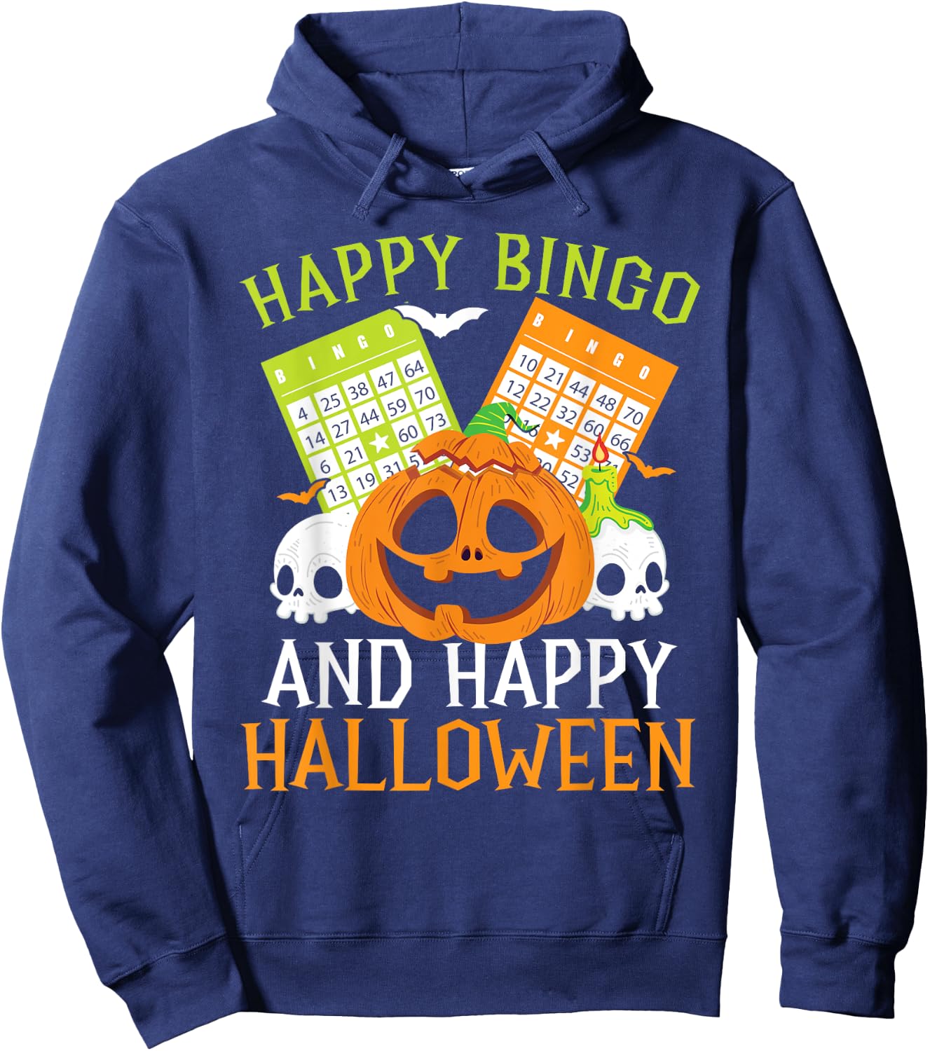 Bingo Halloween Trick Or Treat Bingo Player Bingo Caller Hoodie - Hoodie | Navy