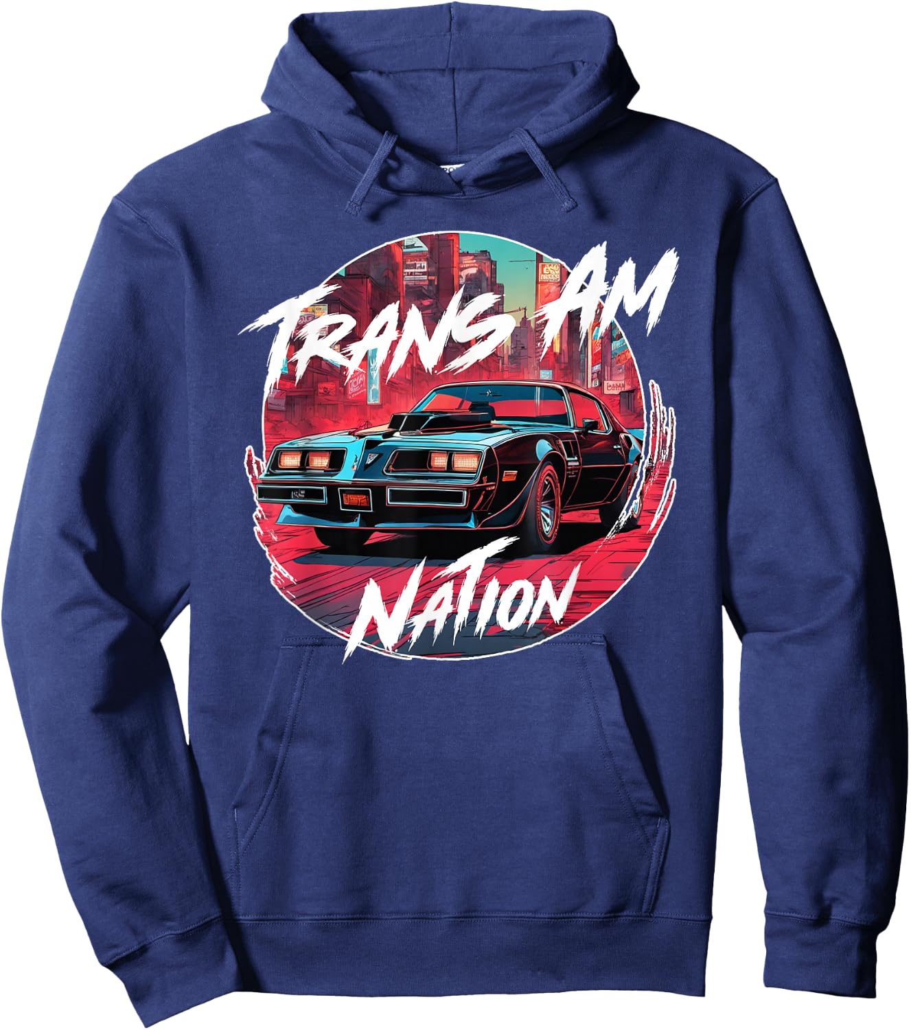 Trans Am Muscle Car American Muscle Trans Am Nation Hoodie - Hoodie | Navy