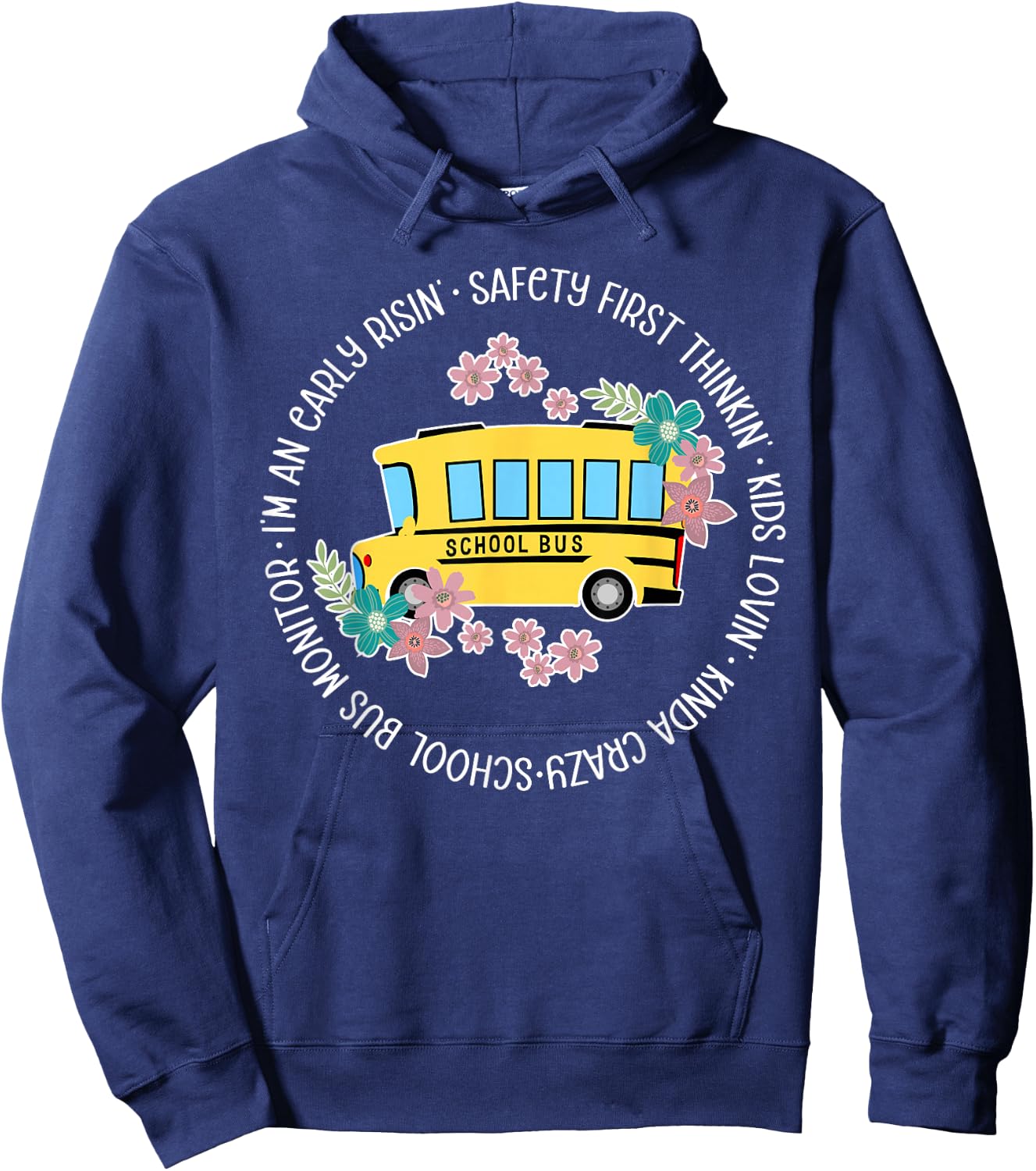 School Bus Monitor Appreciation Bus Monitor Hoodie - Hoodie | Navy