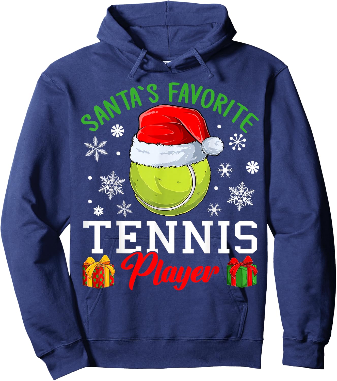 Tennis Christmas - Santa´s favorite Tennis player Hoodie - Hoodie | Navy