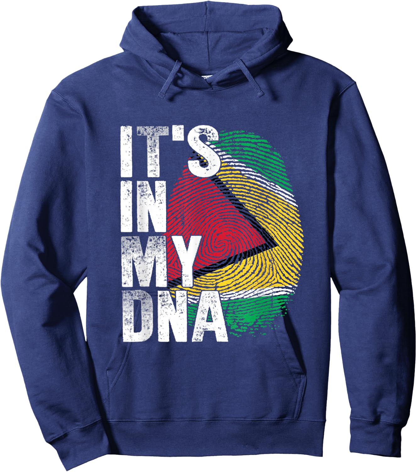 IT'S IN MY DNA Guyana Flag Pride National Country Roots Hoodie - Hoodie | Navy