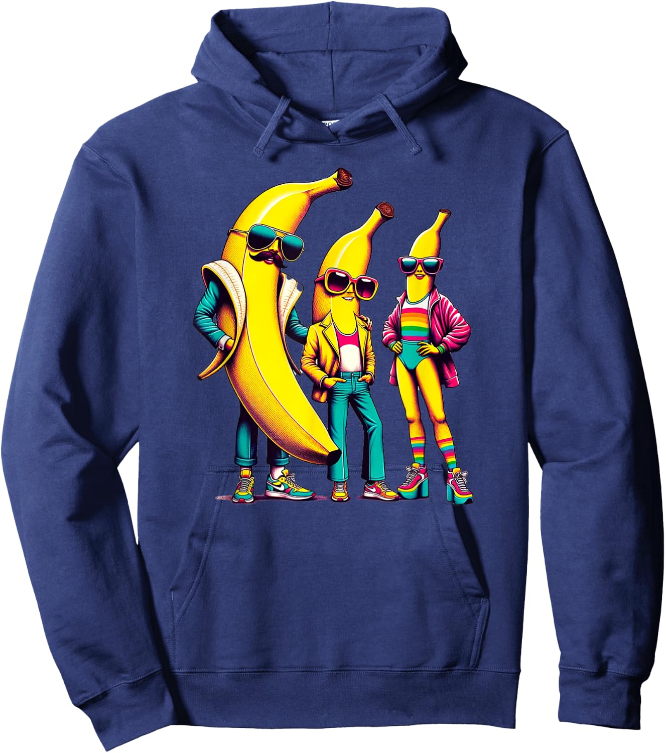 Banana Fun Run Family Outfit for Family Runners Costume Hoodie - Hoodie | Navy