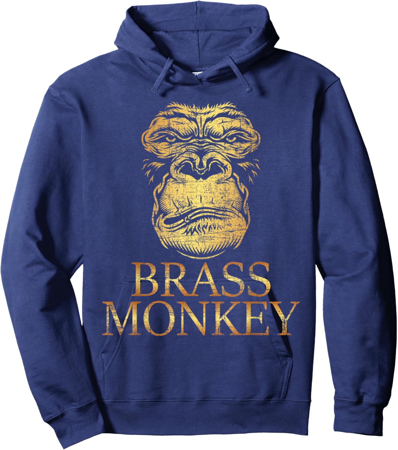 Brass Monkey - Monkeys Zoo Animal Lover Primate Zookeeper Hoodie - Hoodie | Navy