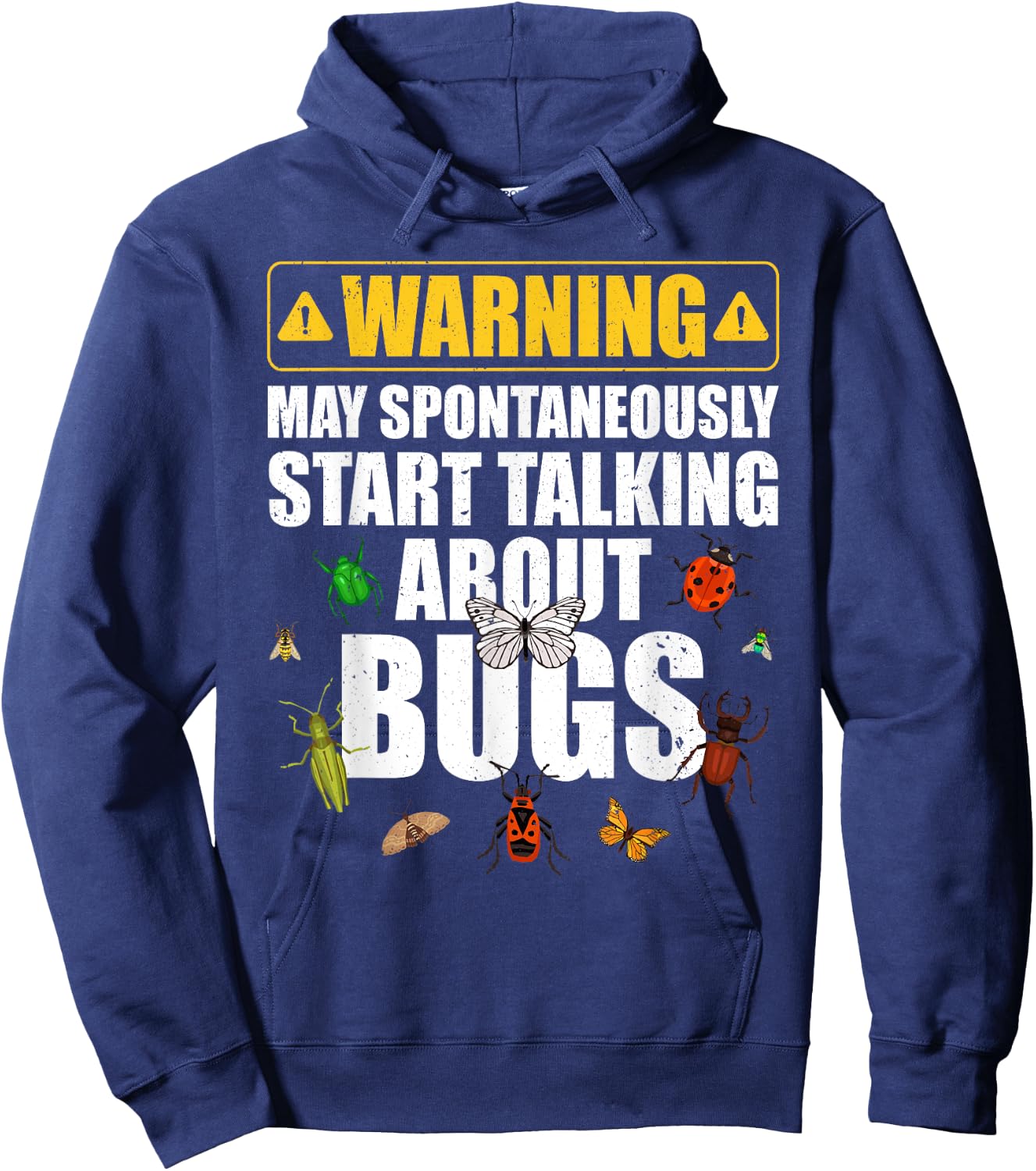 Cool Bug Women Insect Lady Bug Lover Moth Entomology Hoodie - Hoodie | Navy