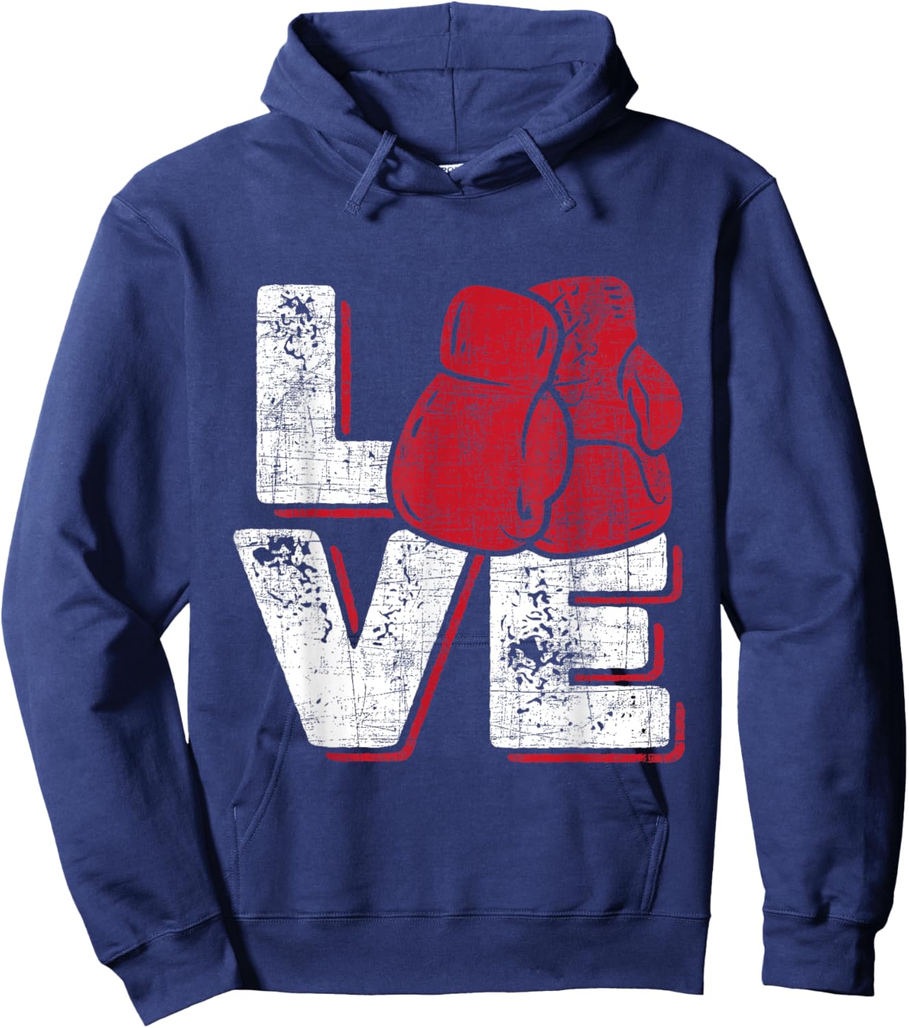Love - Kickboxer Kickboxing Fitness Workout Martial Arts Hoodie - Hoodie | Navy