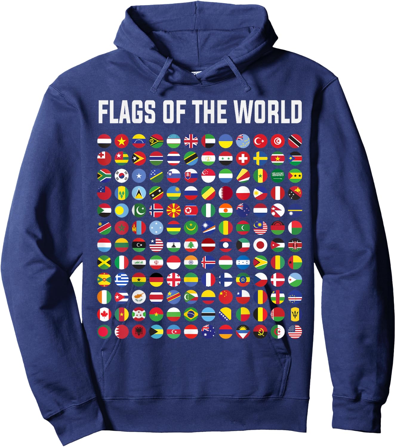 World Flag Outfit Ideas For Kids & International World Flags Hoodie - Hoodie | Navy
