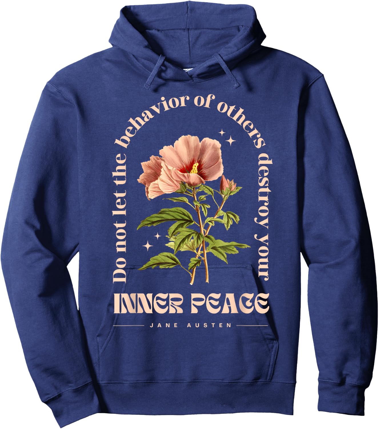 Jane Austen Sense and Sensibility Bookish Bookworm Novel Hoodie - Hoodie | Navy