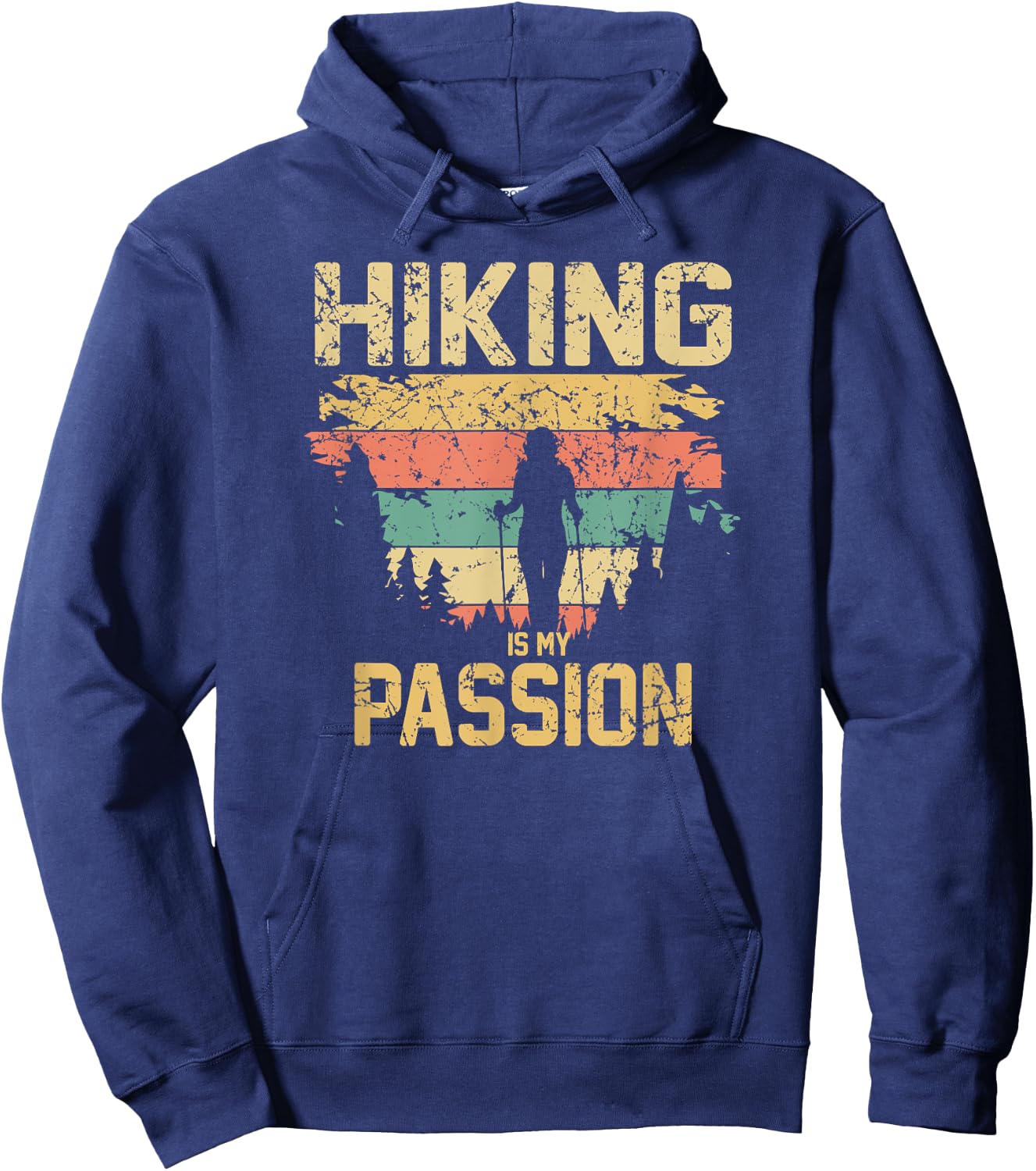 Hiking and Outdoor Lover's Hiking Is My Passion Apparel Hoodie - Hoodie | Navy