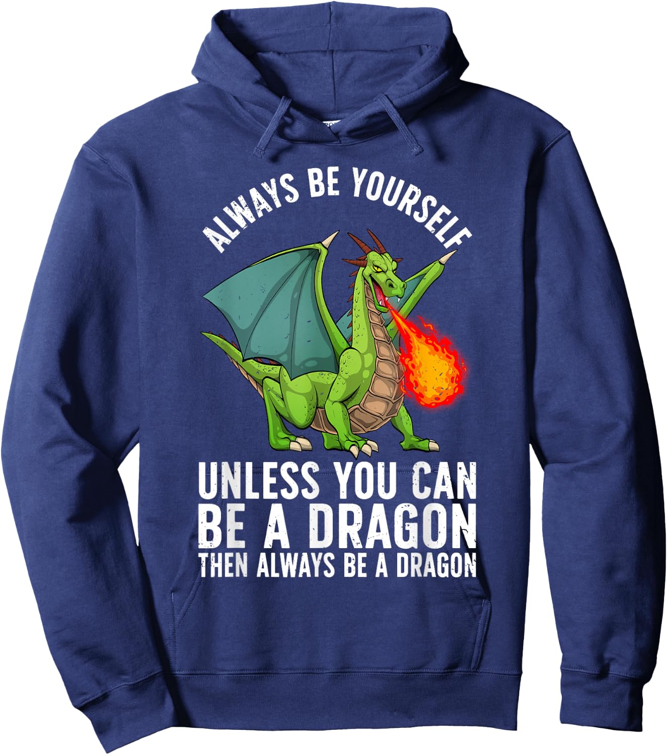 Funny Dragon Design Women Kids Fantasy Dragon Lover Hoodie - Hoodie | Navy
