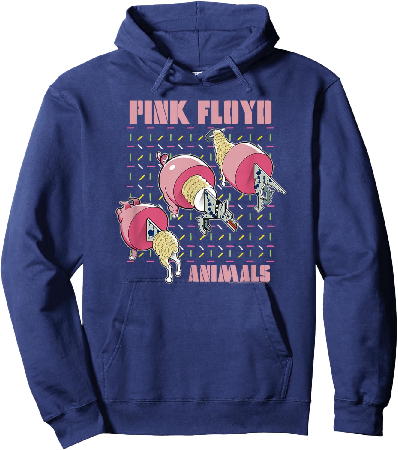 Pink Floyd Animals 2018 Remix Pig Wolf Sheep Hoodie - Hoodie | Navy