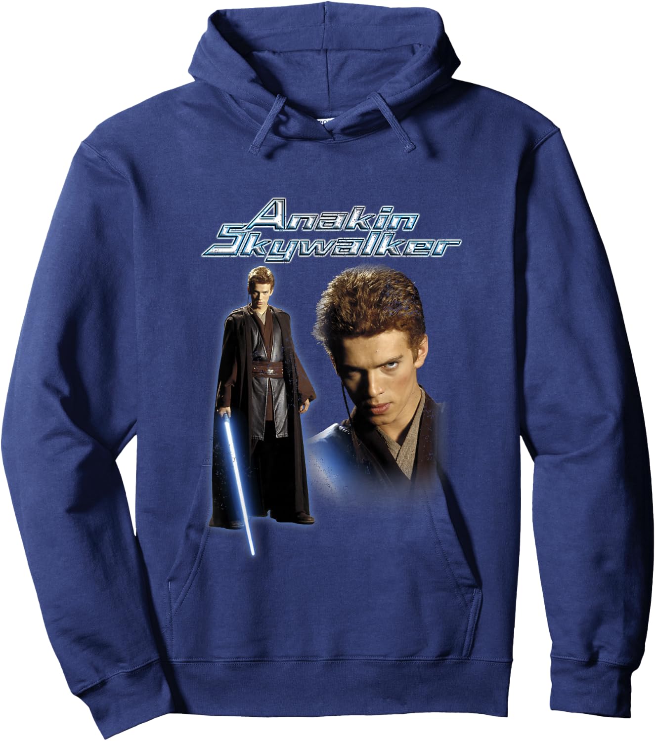 Kids Star Wars Classic The Clone Wars Anakin Skywalker Poster Hoodie - Hoodie | Navy