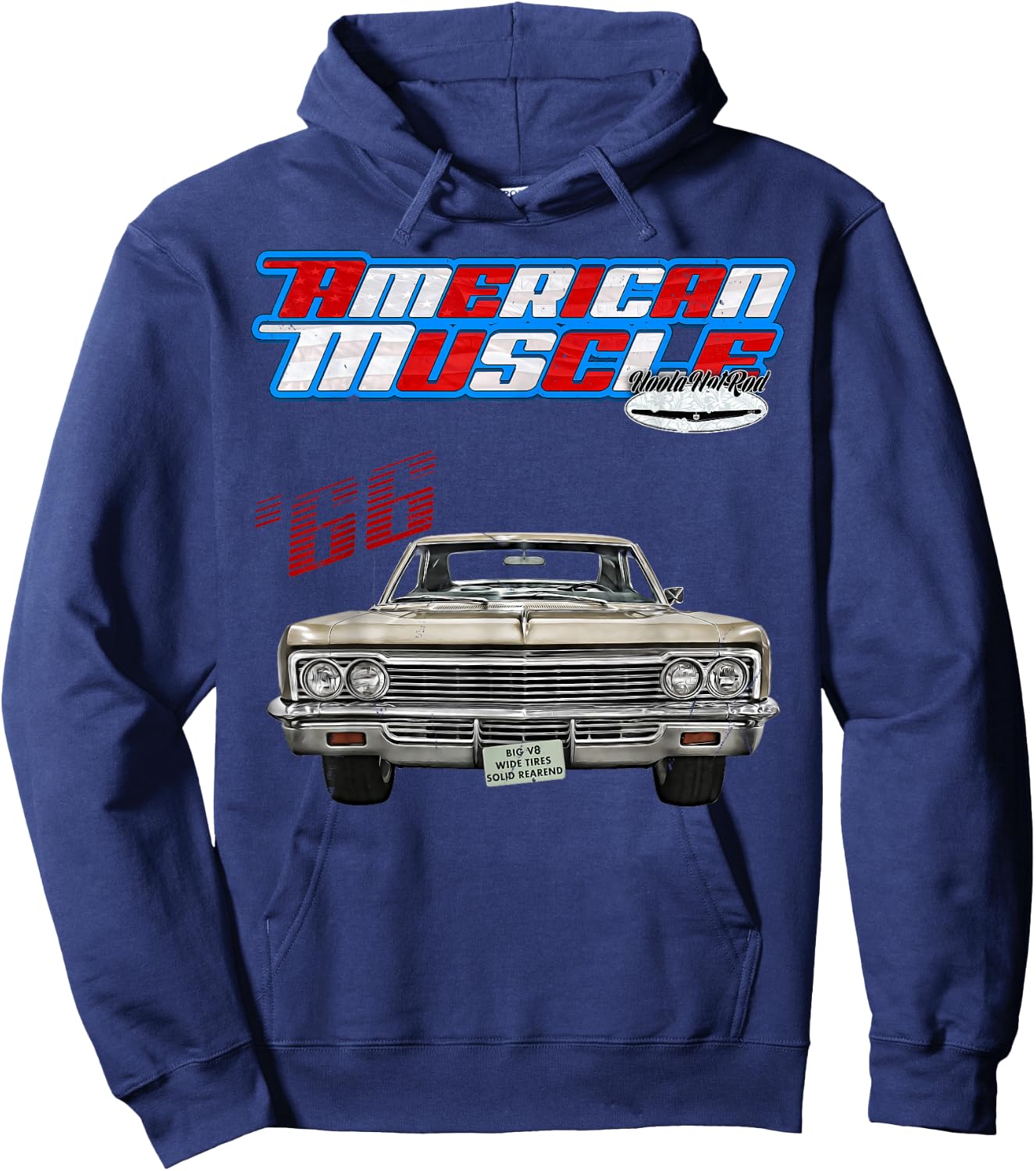 1966,Caprice,Impala,BelAir,Bel Air,DelRay,Del Ray,Muscle Car Hoodie - Hoodie | Navy