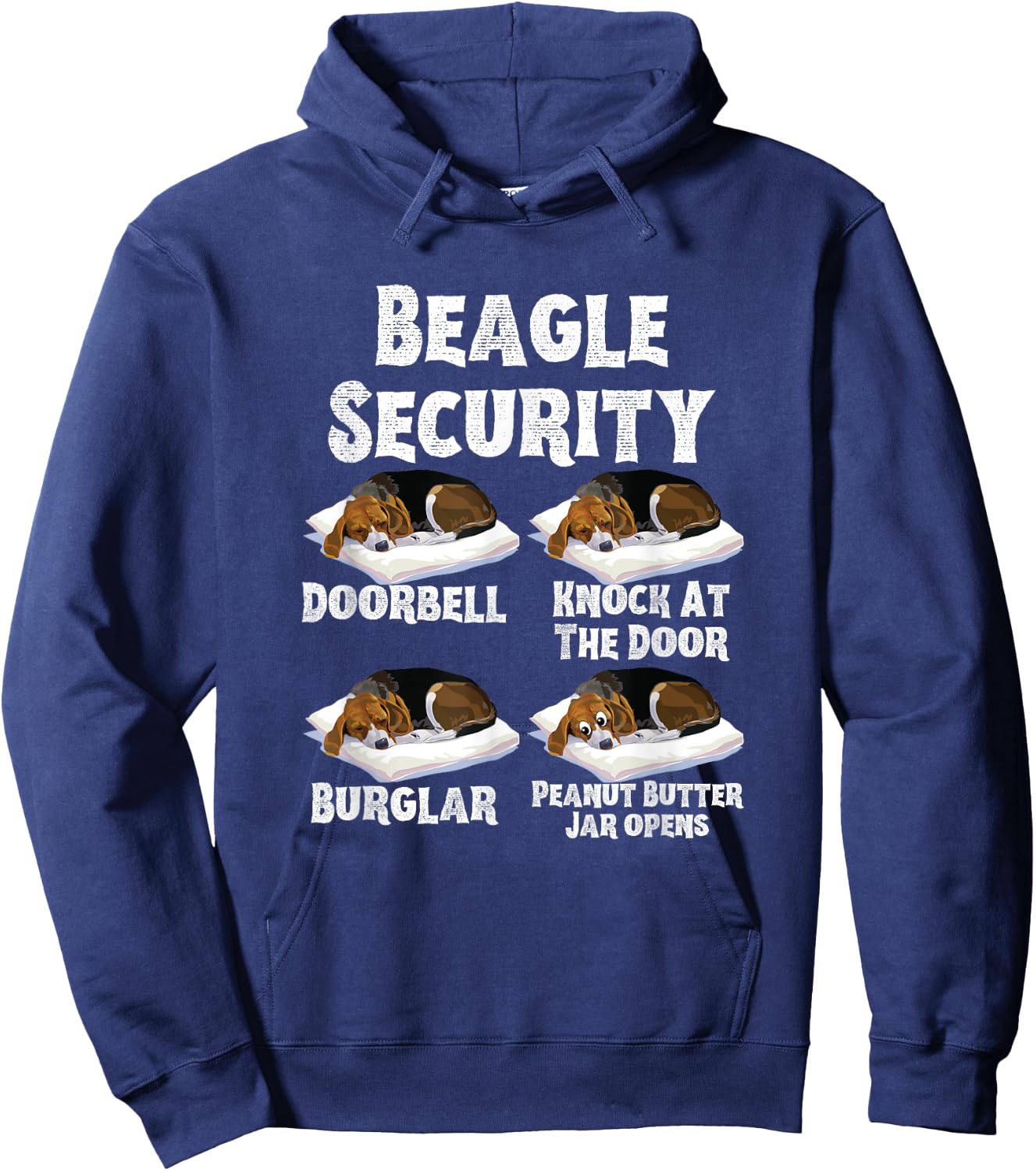 Funny Beagle Security Dog Lover Hoodie - Hoodie | Navy