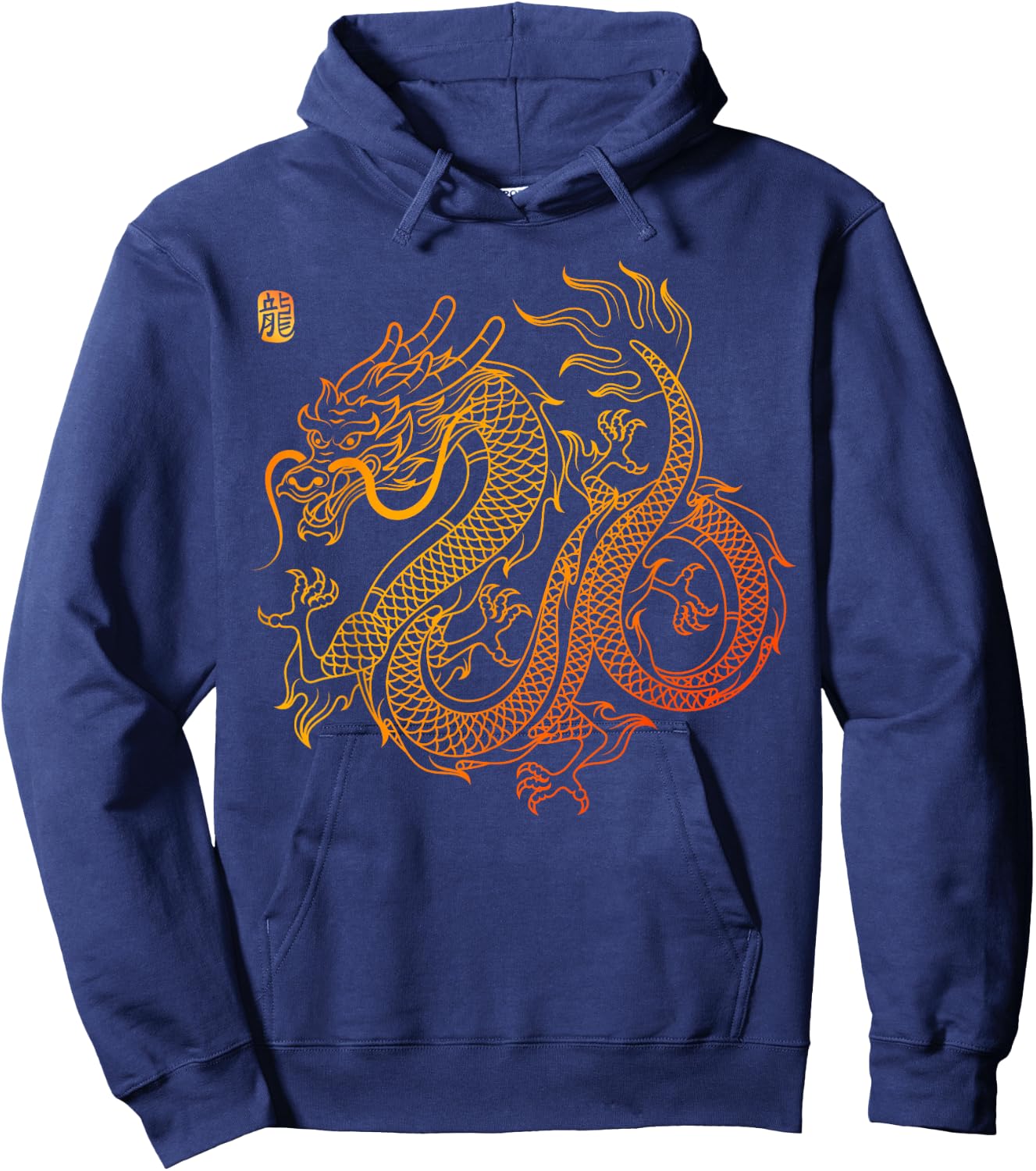 Chinese Dragon Hoodie - Hoodie | Navy