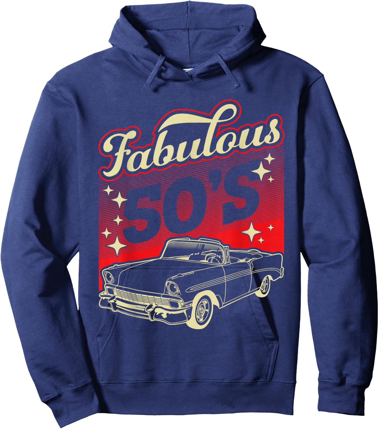 Fabulous 50's 50S Sock Hop Hoodie - Hoodie | Navy