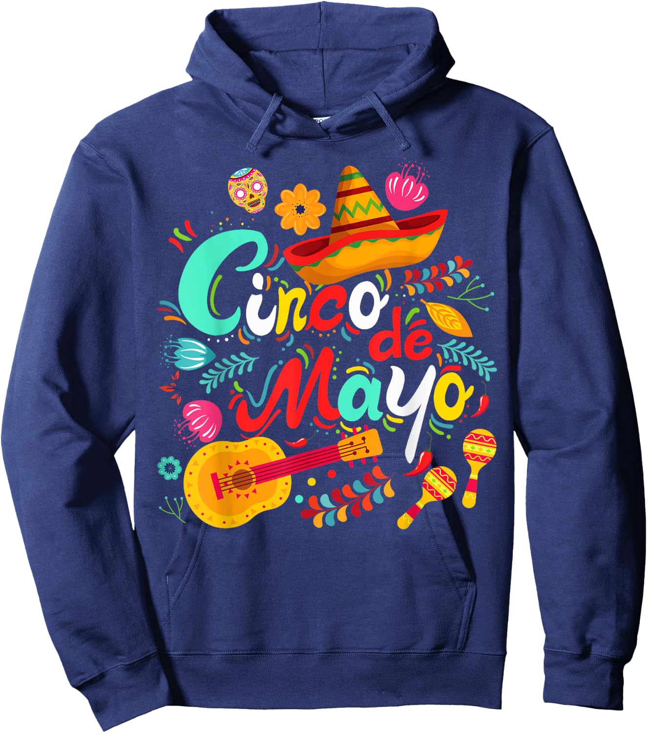 Cinco De Mayo Shirt Mexican Fiesta 5 De Mayo Women Men Girls Hoodie - Hoodie | Navy