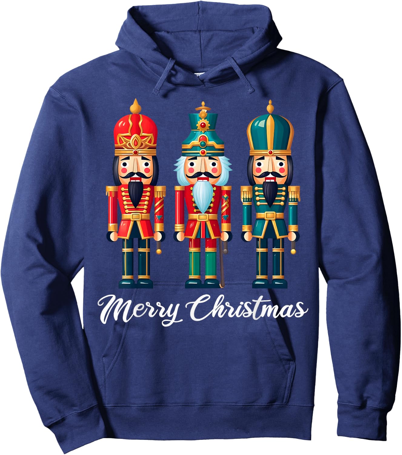 Merry Christmas Nutcracker Ballet Festive Xmas Men Women Hoodie - Hoodie | Navy