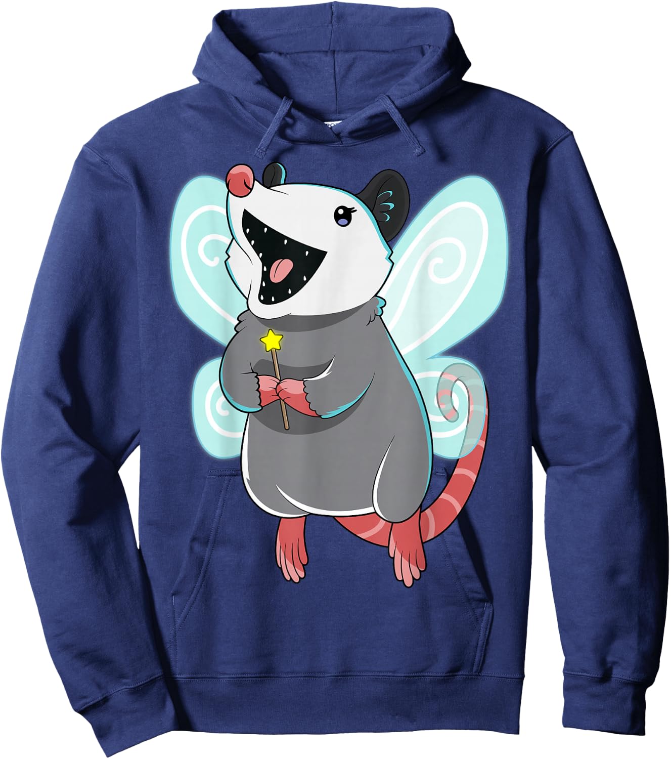 Trash Fairy Opossum Magical Trash Possum Mystical Wildlife Hoodie - Hoodie | Navy