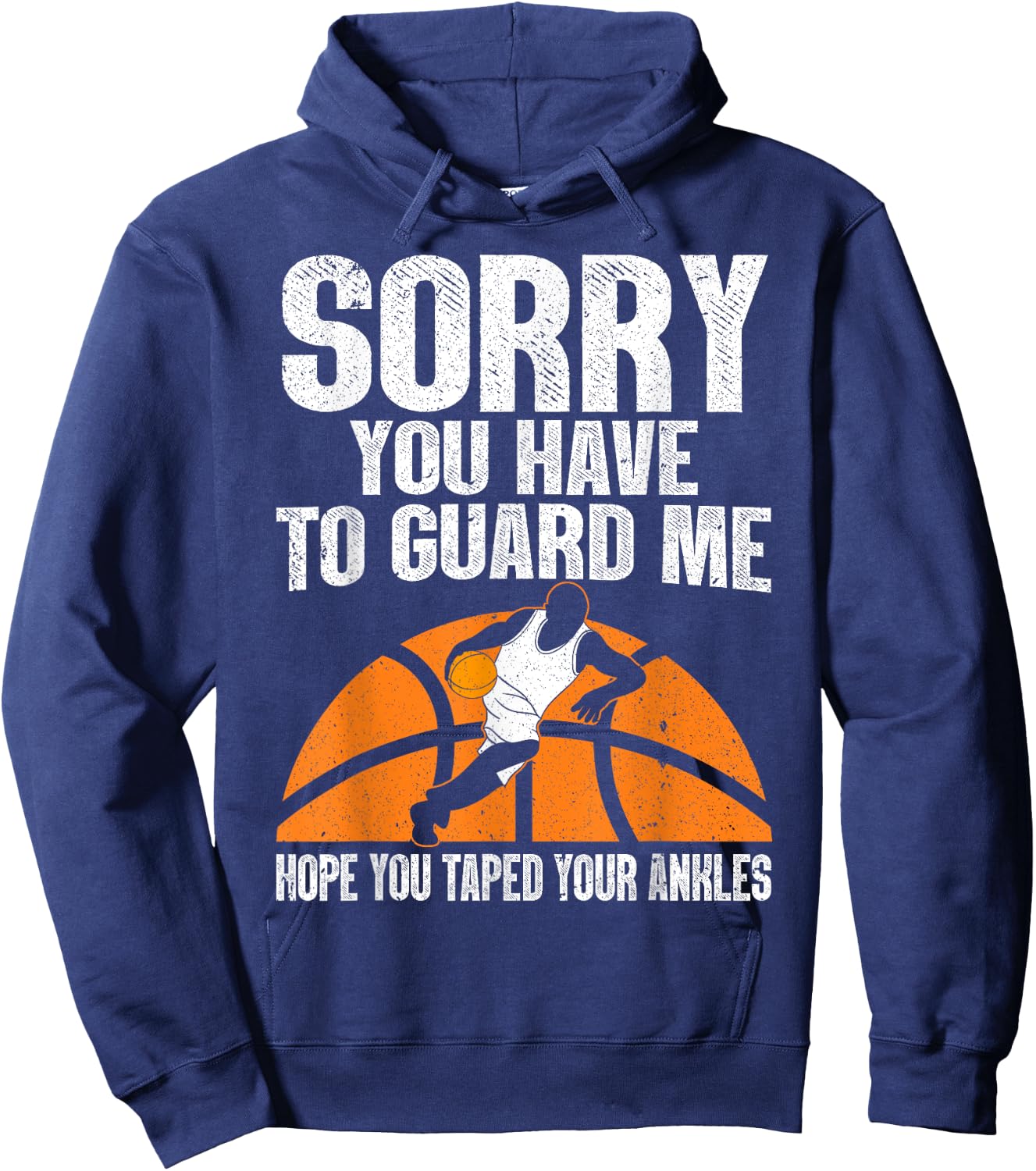 Funny Basketball Women Sports Game Basketball Player Hoodie - Hoodie | Navy