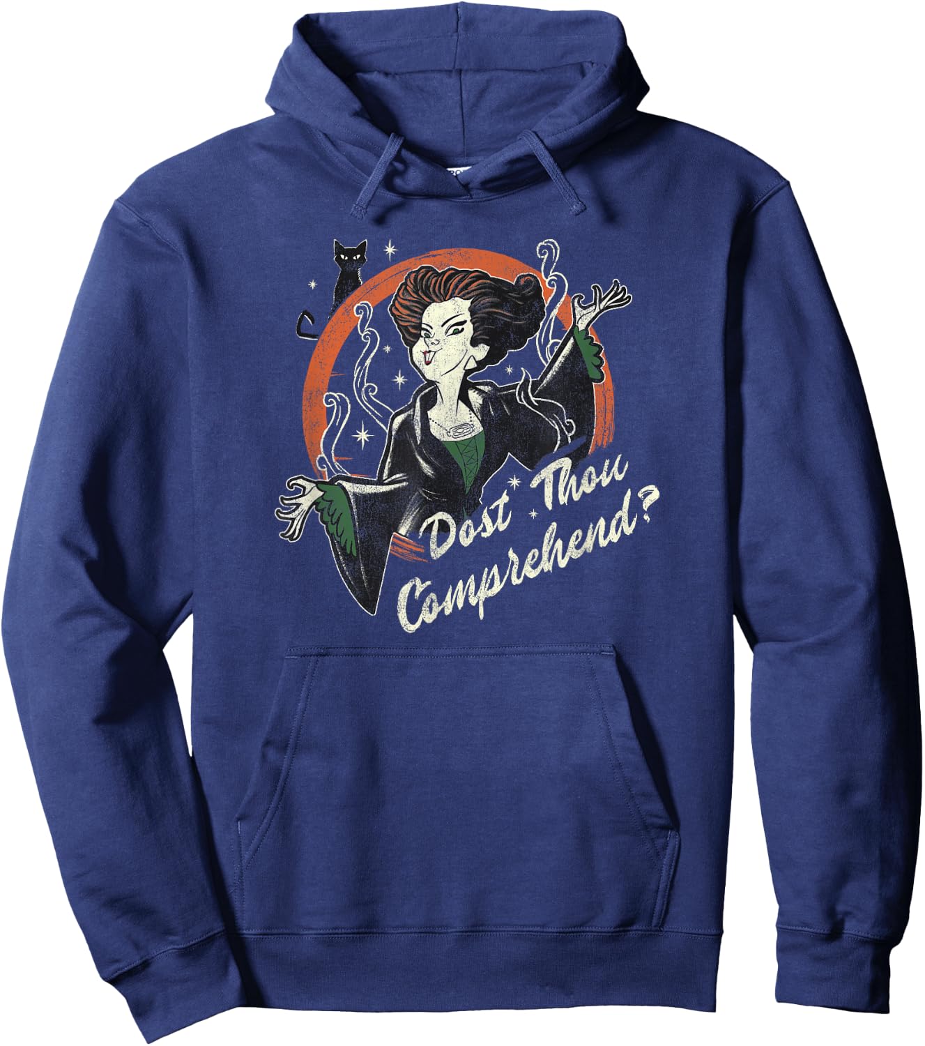 Disney Hocus Pocus Winifred Sanderson Dost Thou Comprehend? Hoodie - Hoodie | Navy