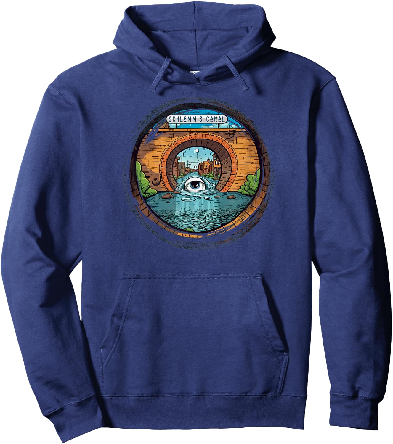 Schlemm's Canal - Funny Eyeball - Optometry Fun - Glaucoma Hoodie - Hoodie | Navy