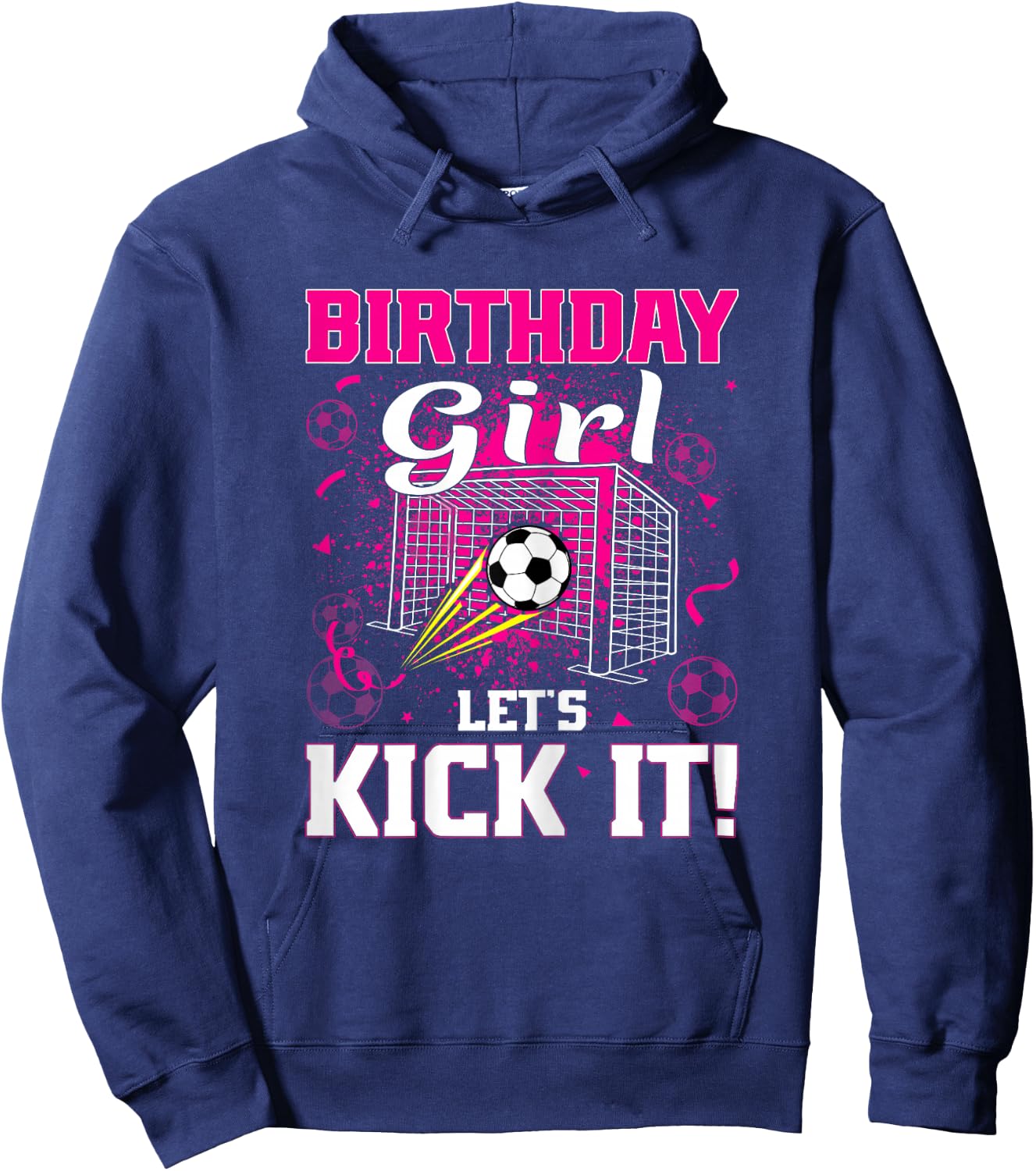 Soccer Player Girl Soccer Birthday Girl Hoodie - Hoodie | Navy