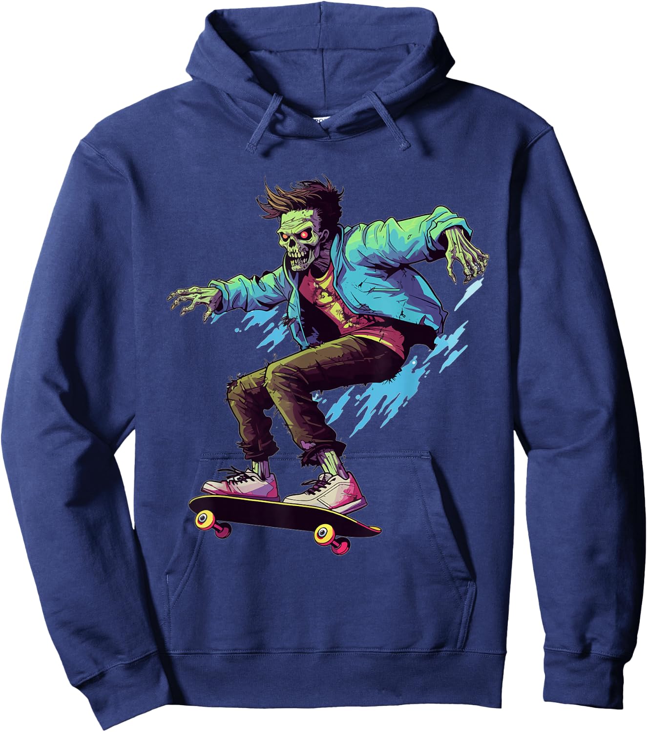 Zombie - Skateboard Skateboarder Skateboarding Skater Hoodie - Hoodie | Navy