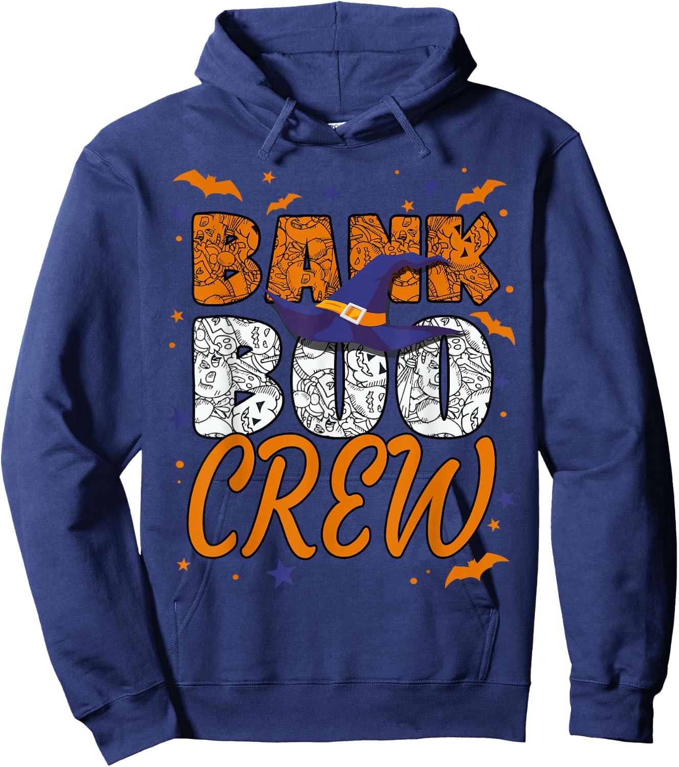 Bank Boo Crew Halloween Banker Bank Teller Matching Hoodie - Hoodie | Navy
