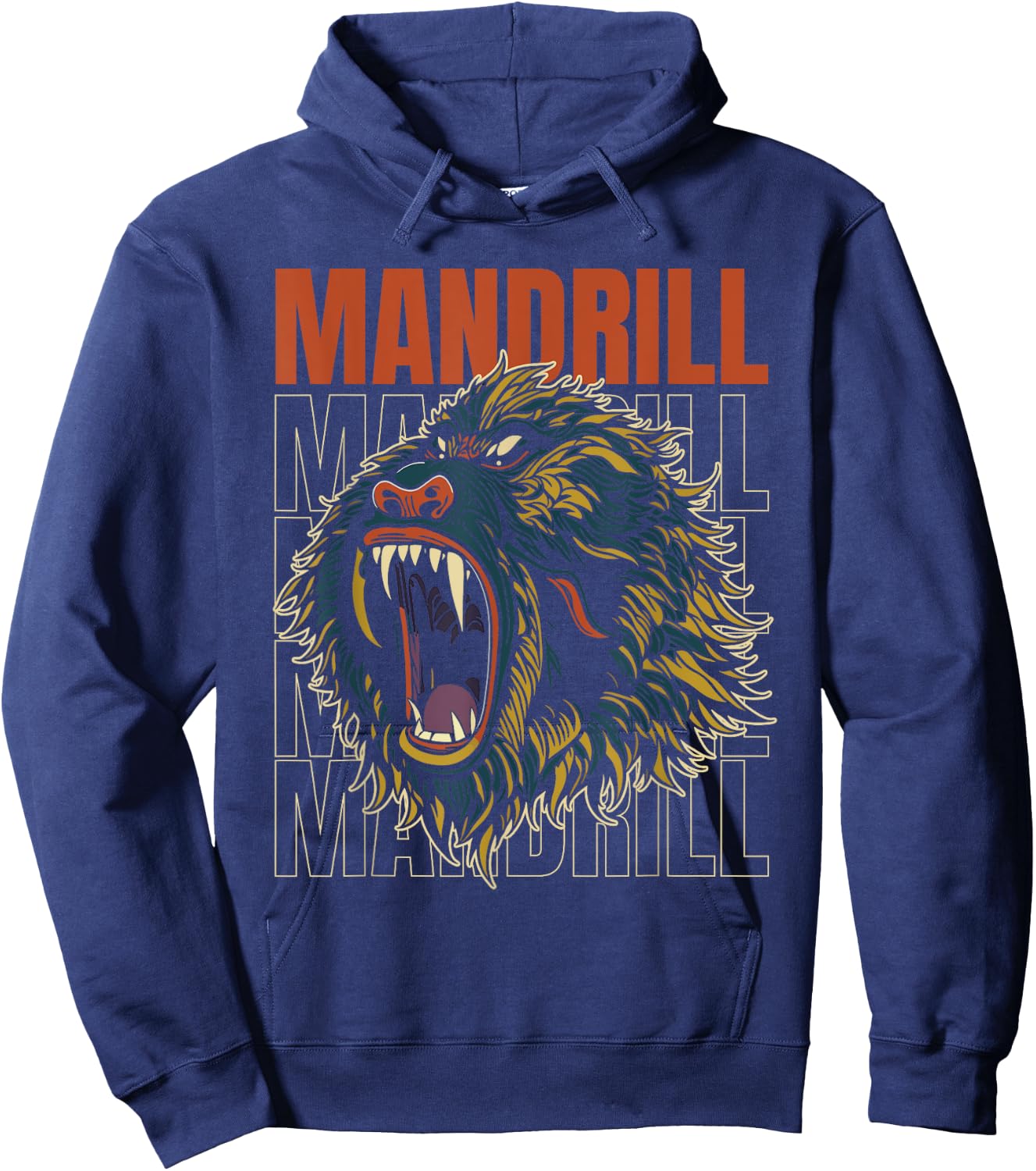 Retro Mandrill Hoodie - Hoodie | Navy