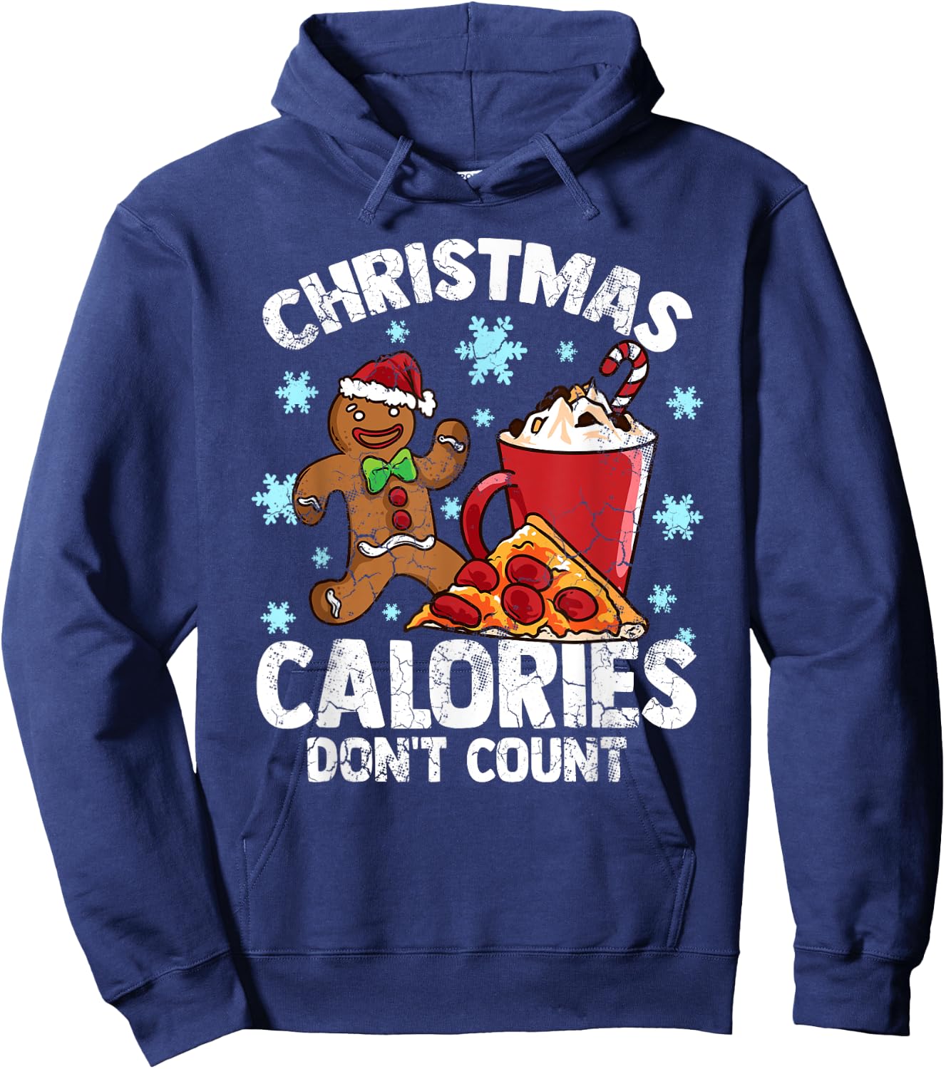 Christmas Calories Don't Count Diet Workout Gym Exercise Hoodie - Hoodie | Navy