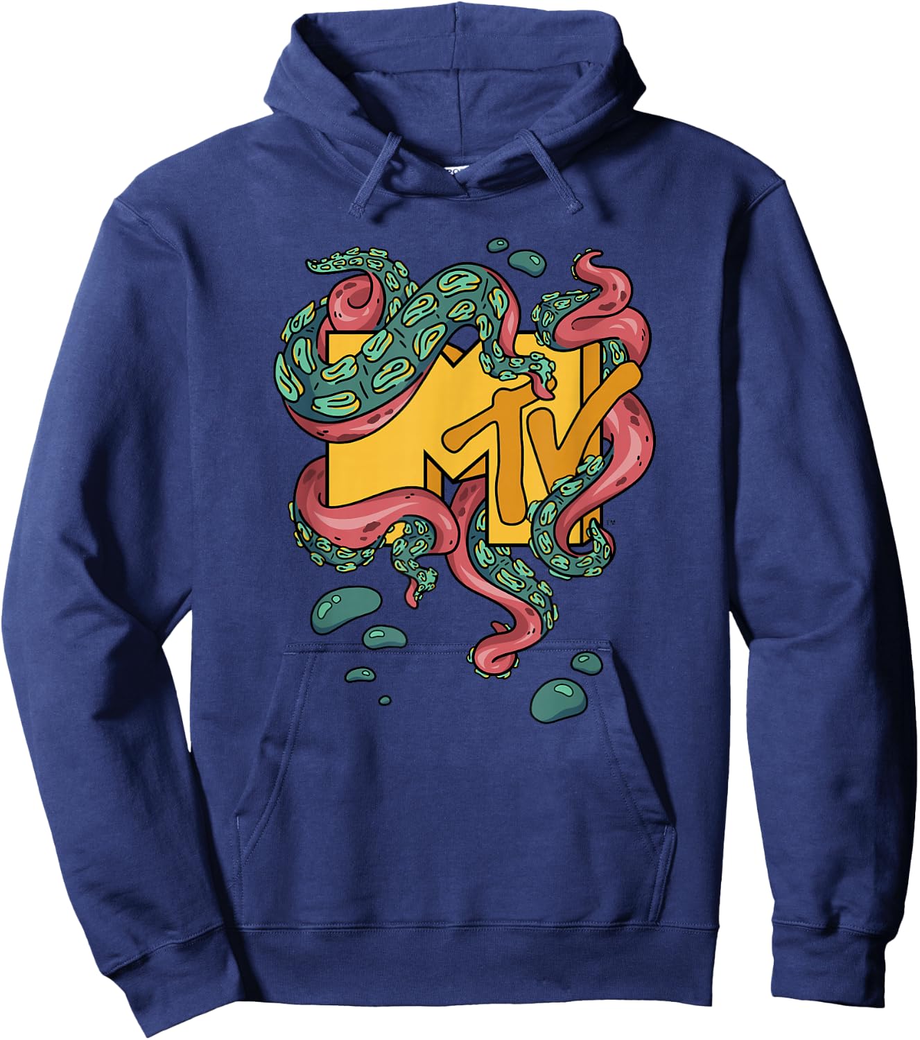 MTV Music Television Tentacle Logo Hoodie - Hoodie | Navy