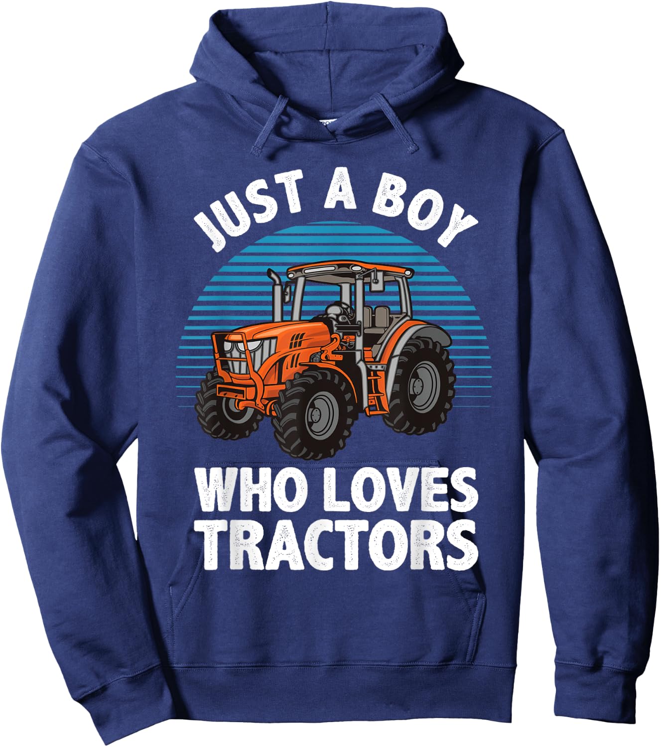 Cool Tractor For Boys Kids Toddler Farmtruck Farmer Driver Hoodie - Hoodie | Navy