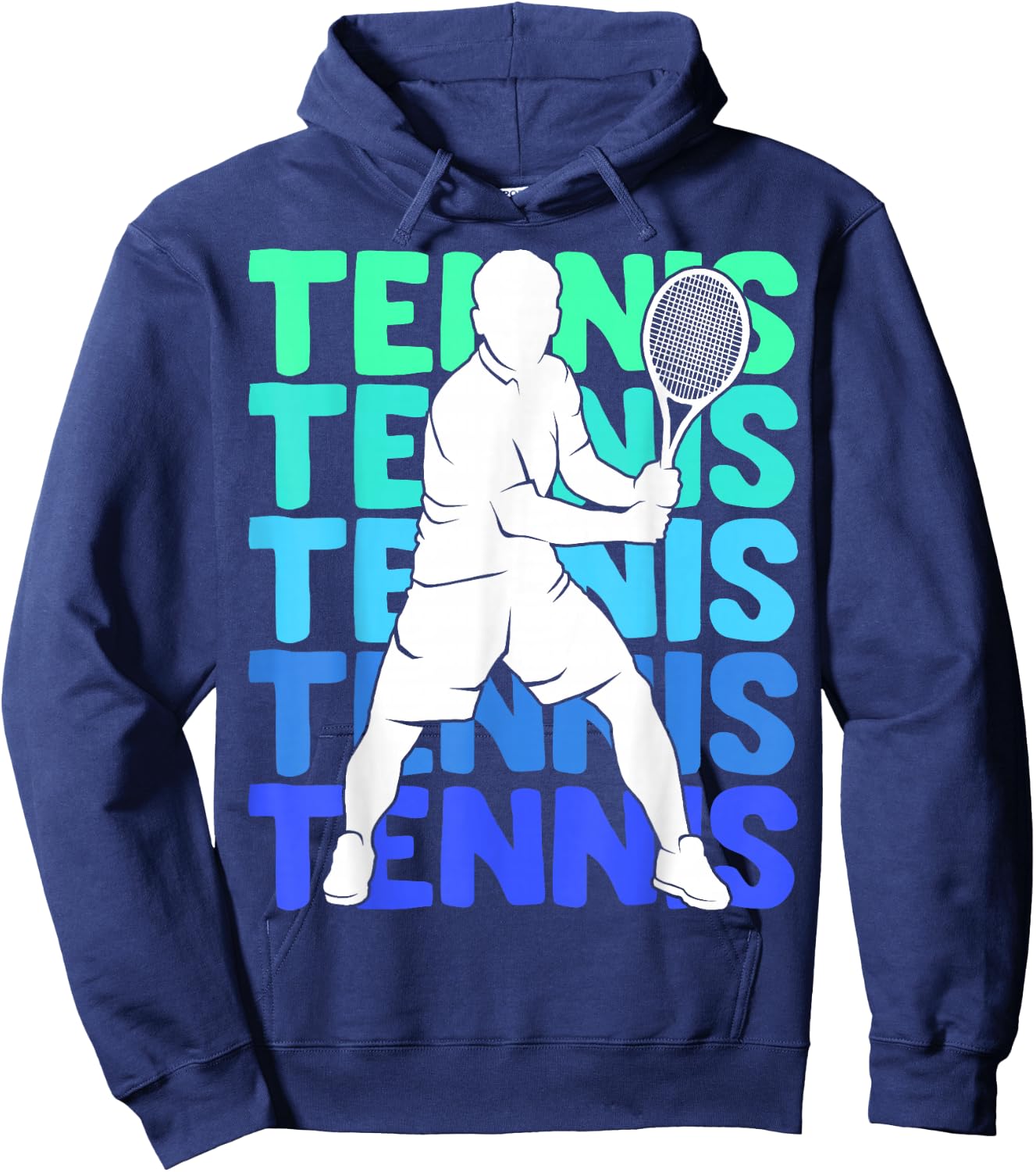 Men's Tennis Apparel & Gift Boys Youth Kids Tennis Black Short Sleeve Size S Hoodie - Hoodie | Navy