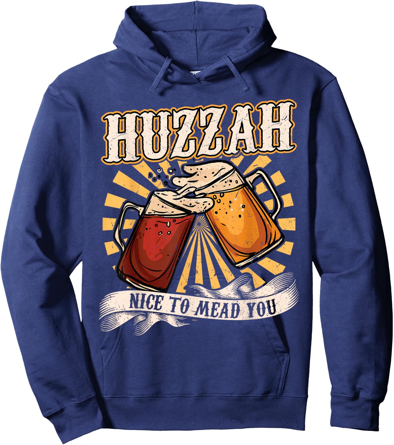Huzzah - Nice To Mead You - Ren Faire Hoodie - Hoodie | Navy